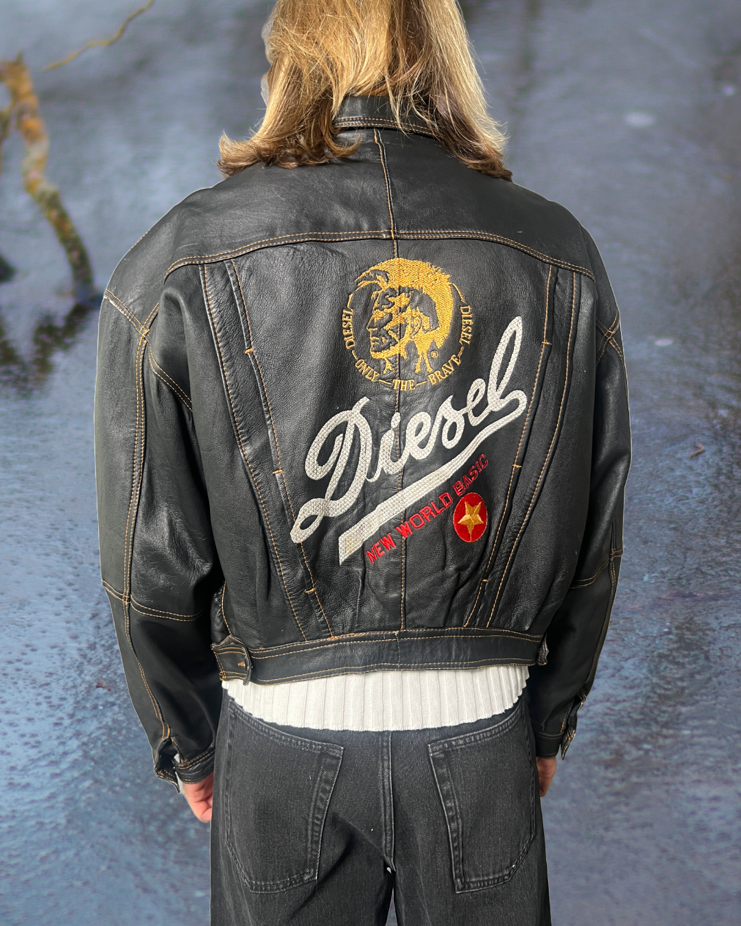 ジャケット・アウター DIESEL OVERSIZED LEATHER JACKET DIESEL oversized leather jacket – shapeshifter
