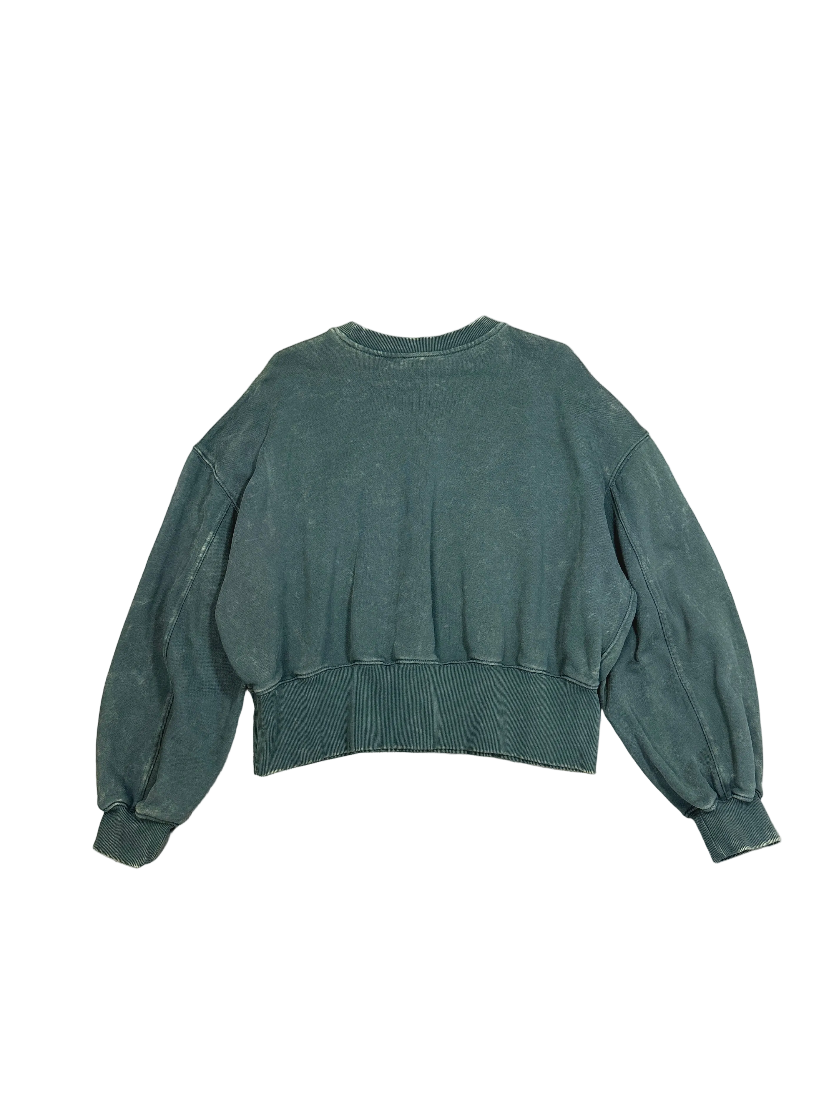 washed cropped sweatshirt