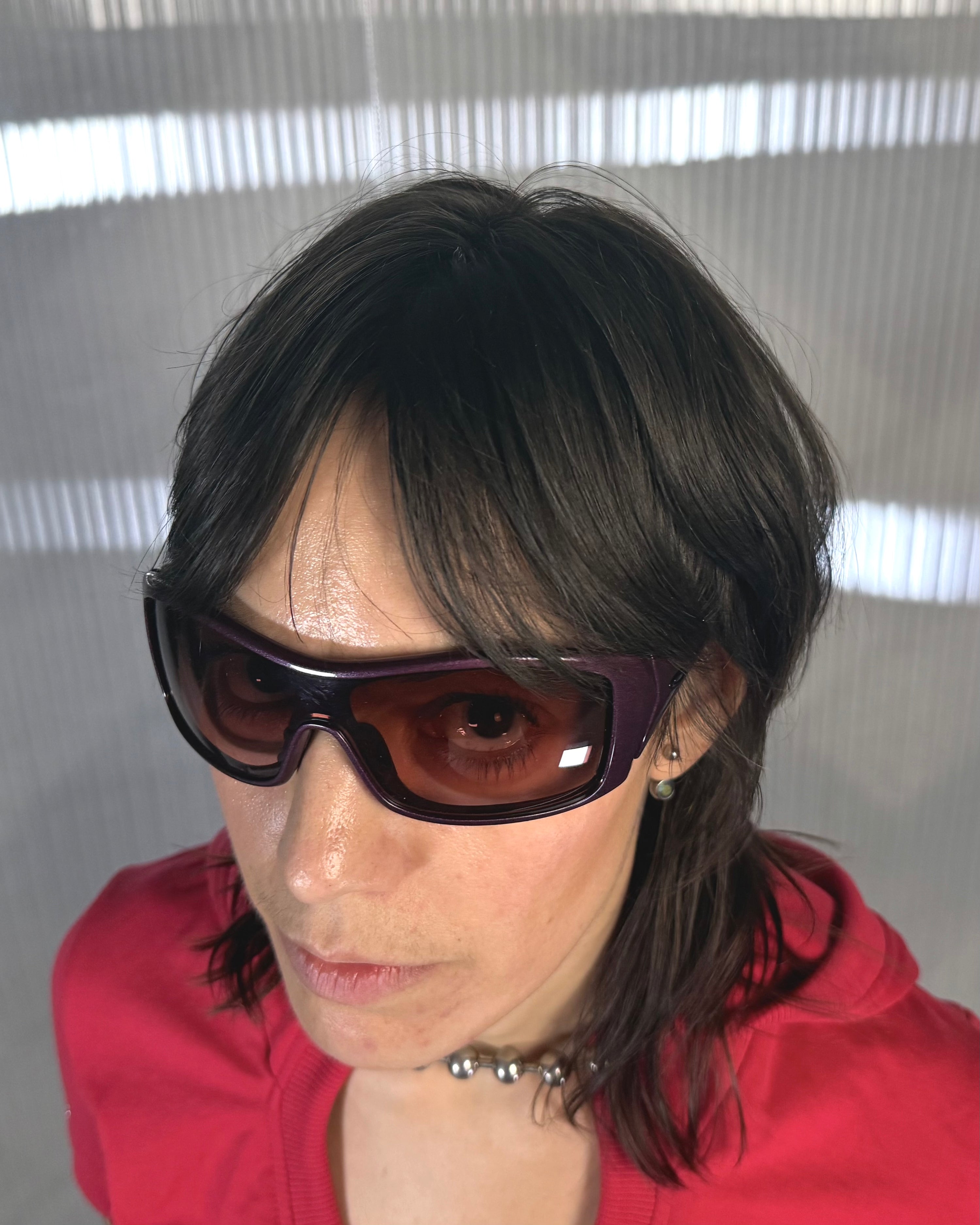OAKLEY 'forsake' tonal dark red frame sunglasses