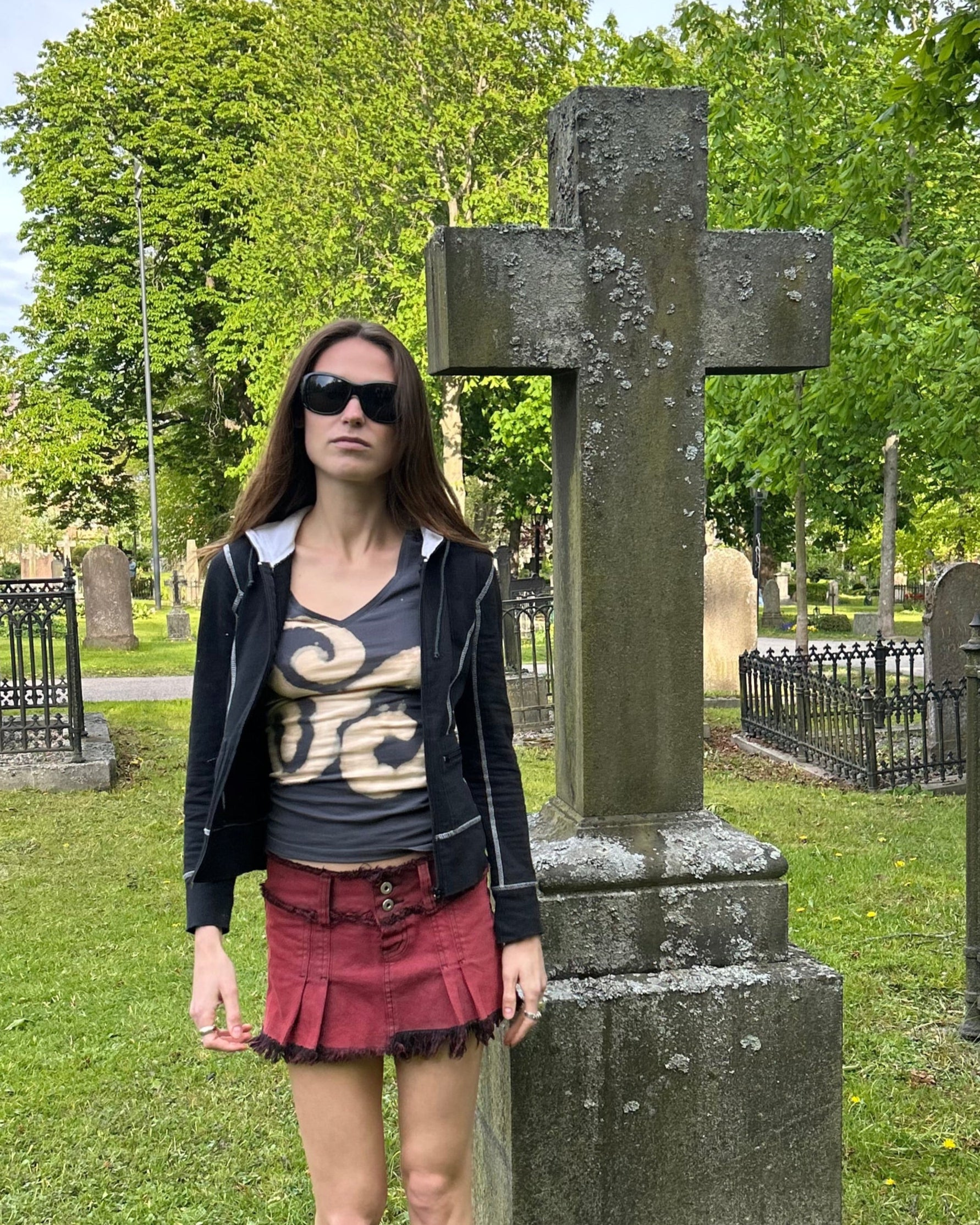RE-MADE bleach triskele t-shirt