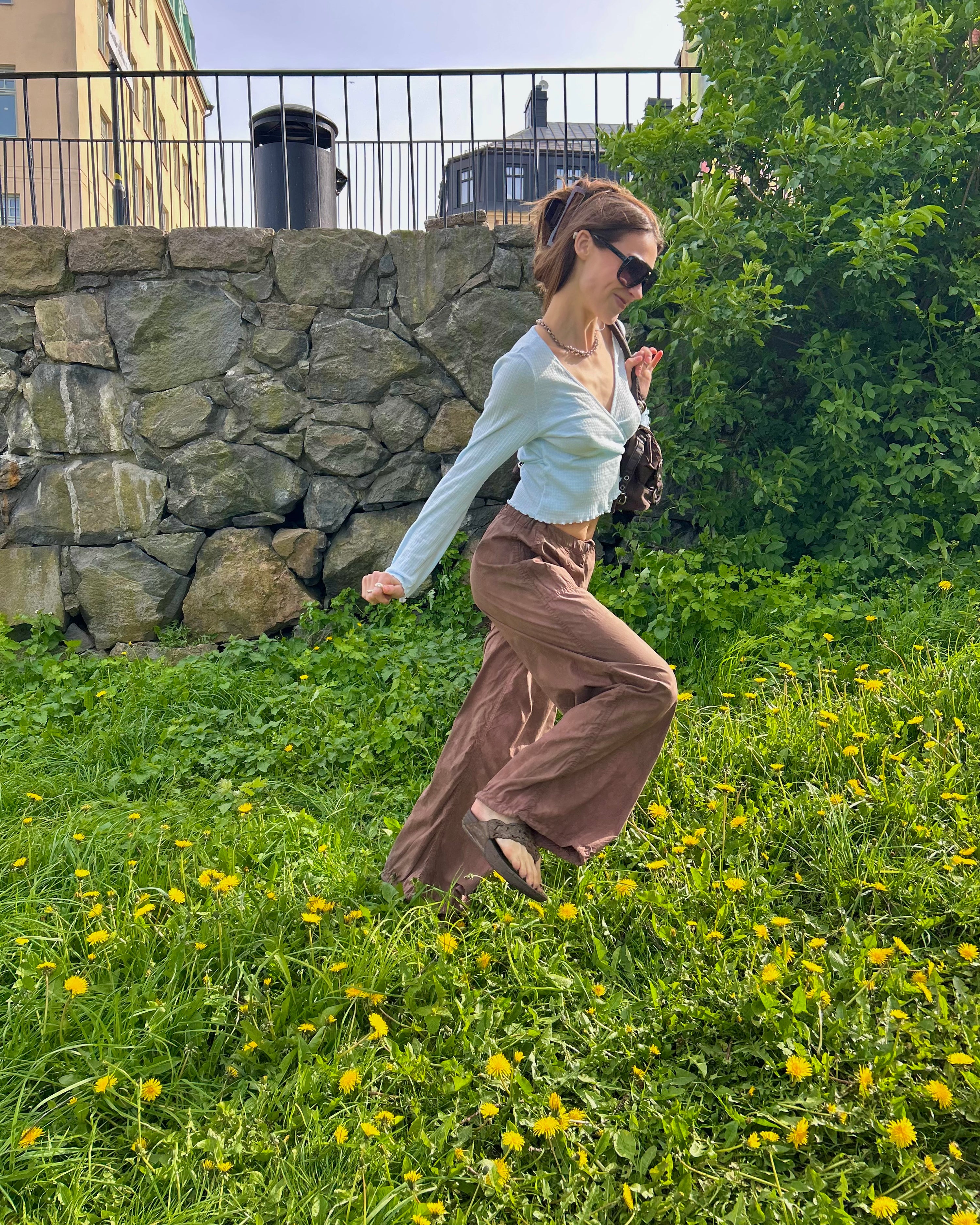 RE-MADE Nolita cotton cargo trousers
