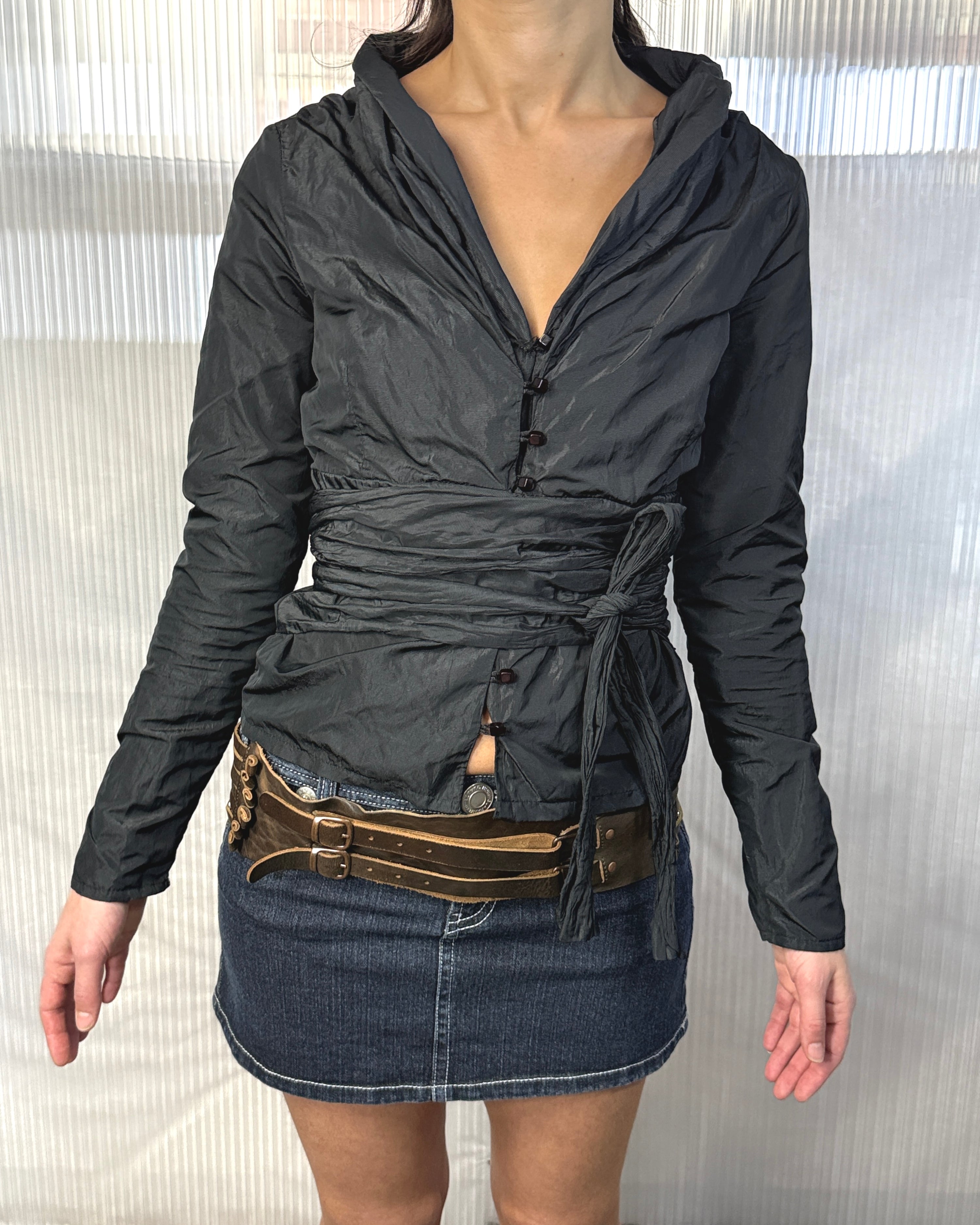 belted victorian top