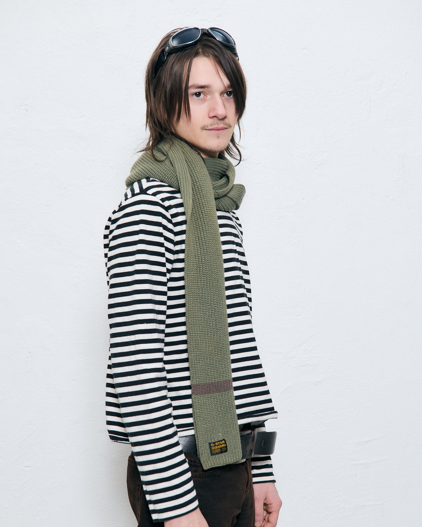 G STAR RAW cotton scarf