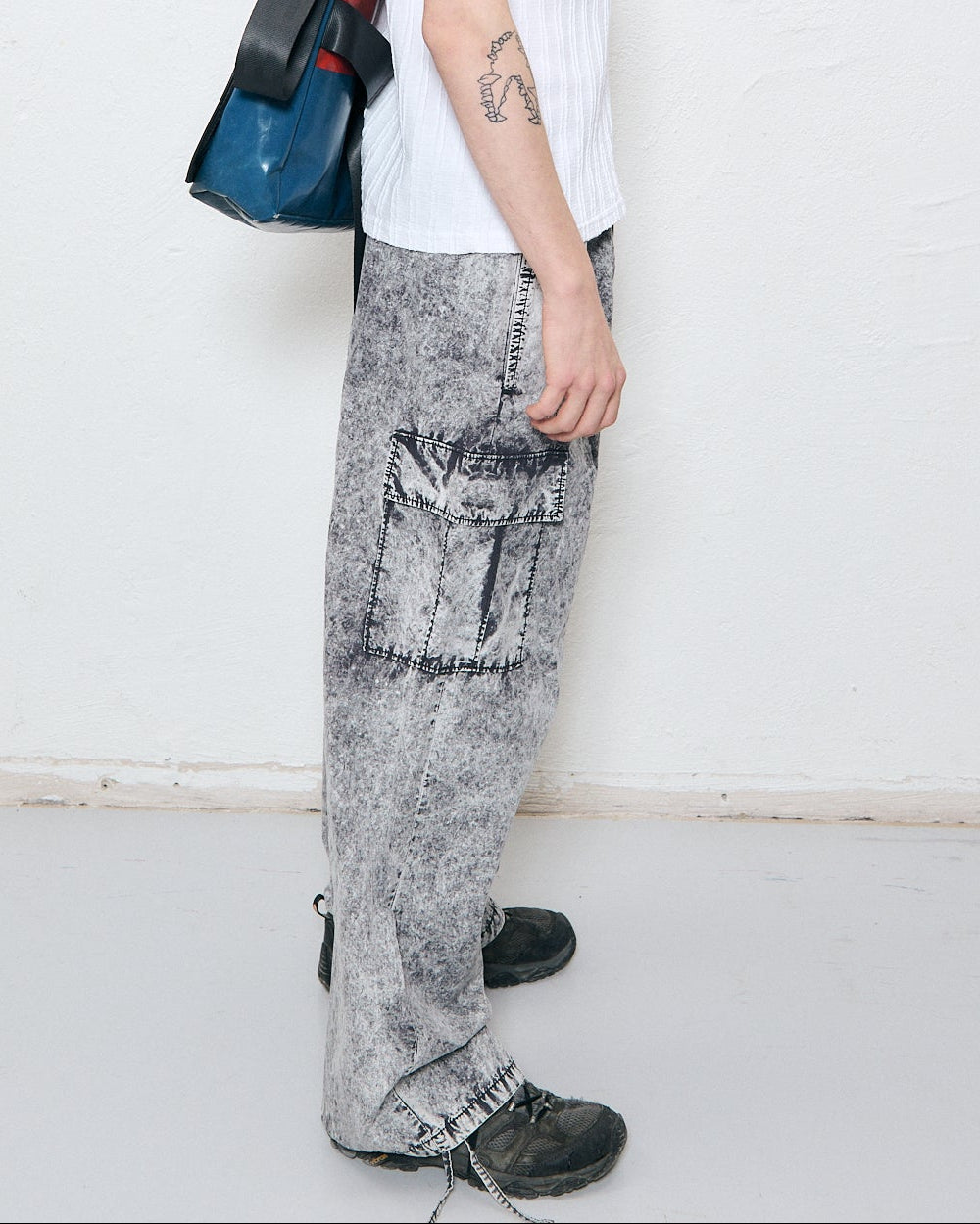 stonewash parachute trousers