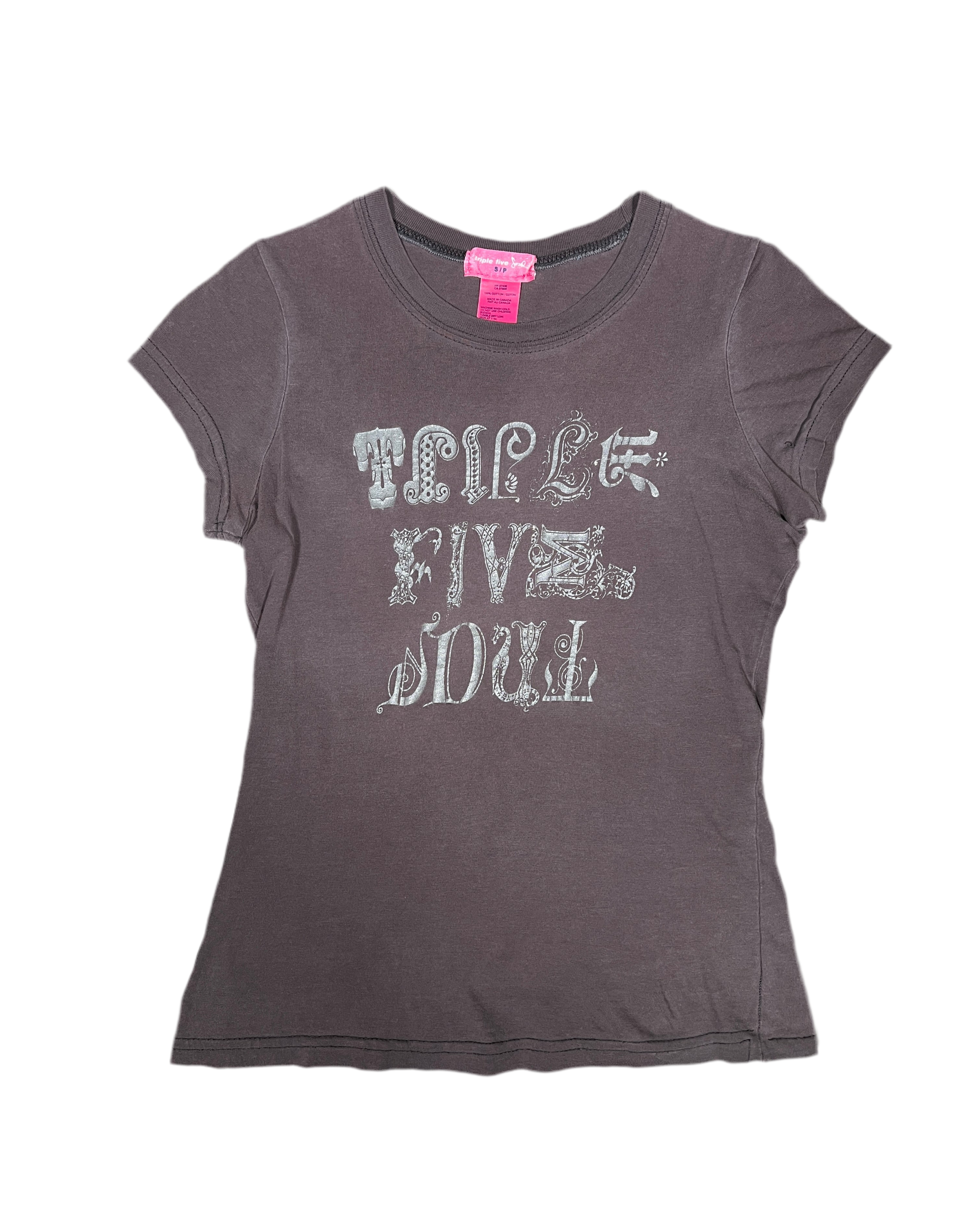 triple five soul washed front printed baby t-shirt