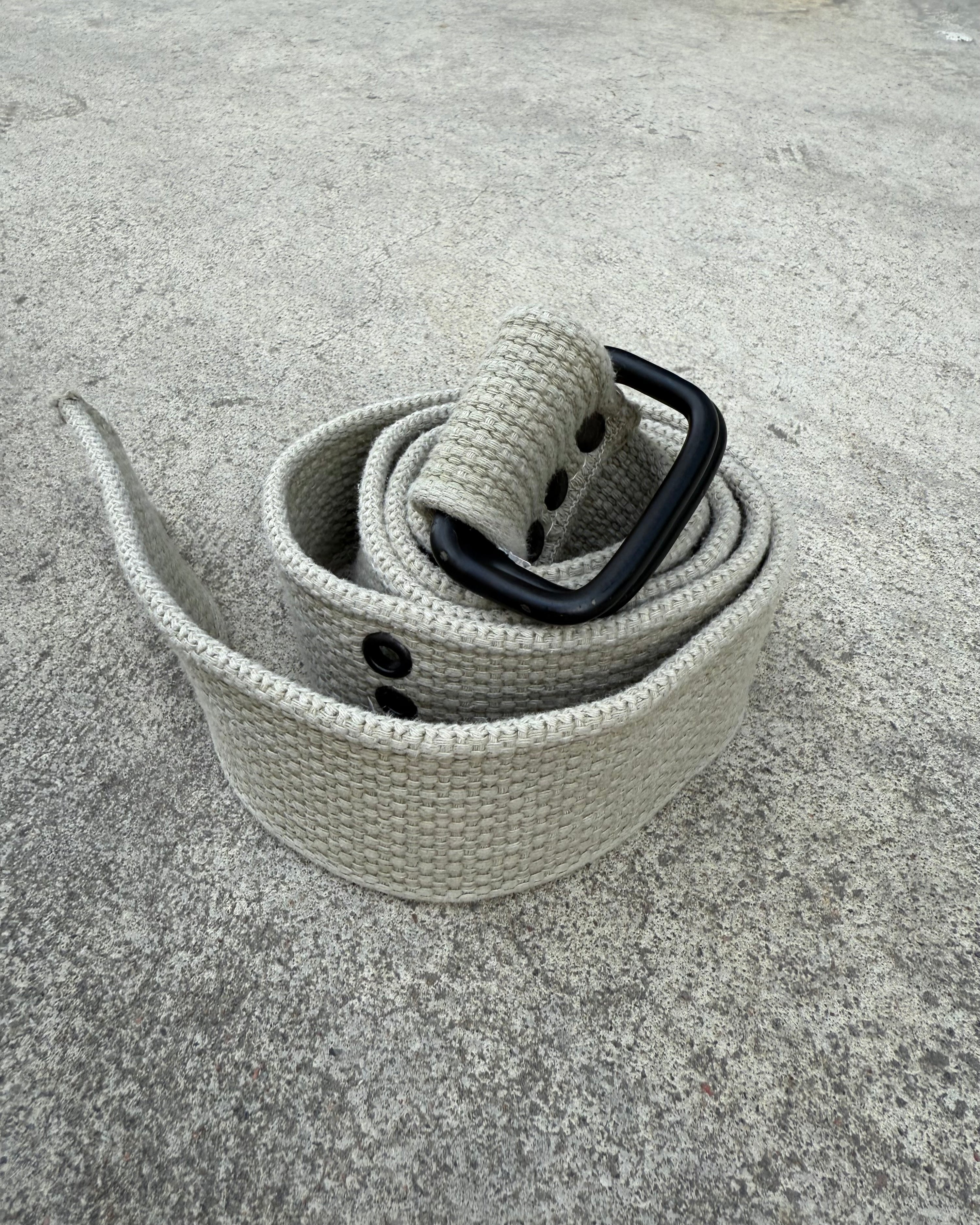 cotton D ring belt