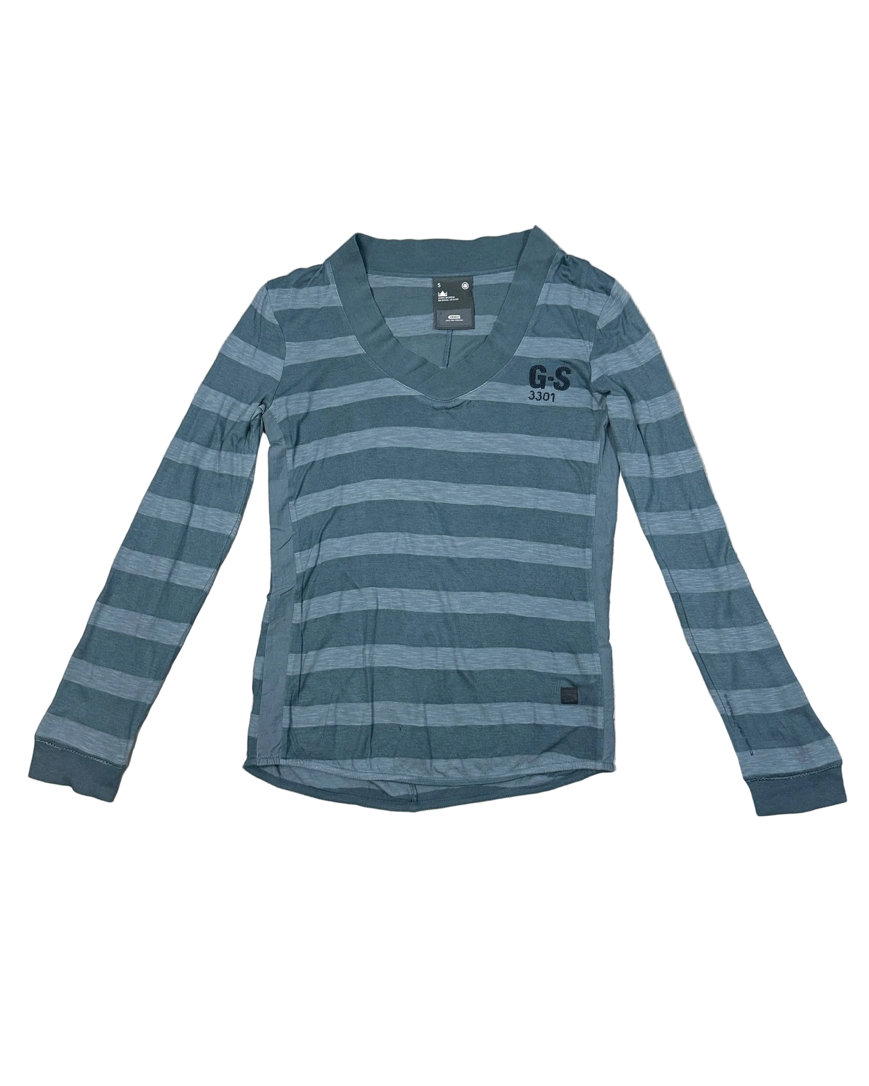 G STAR RAW striped soft long sleeve top