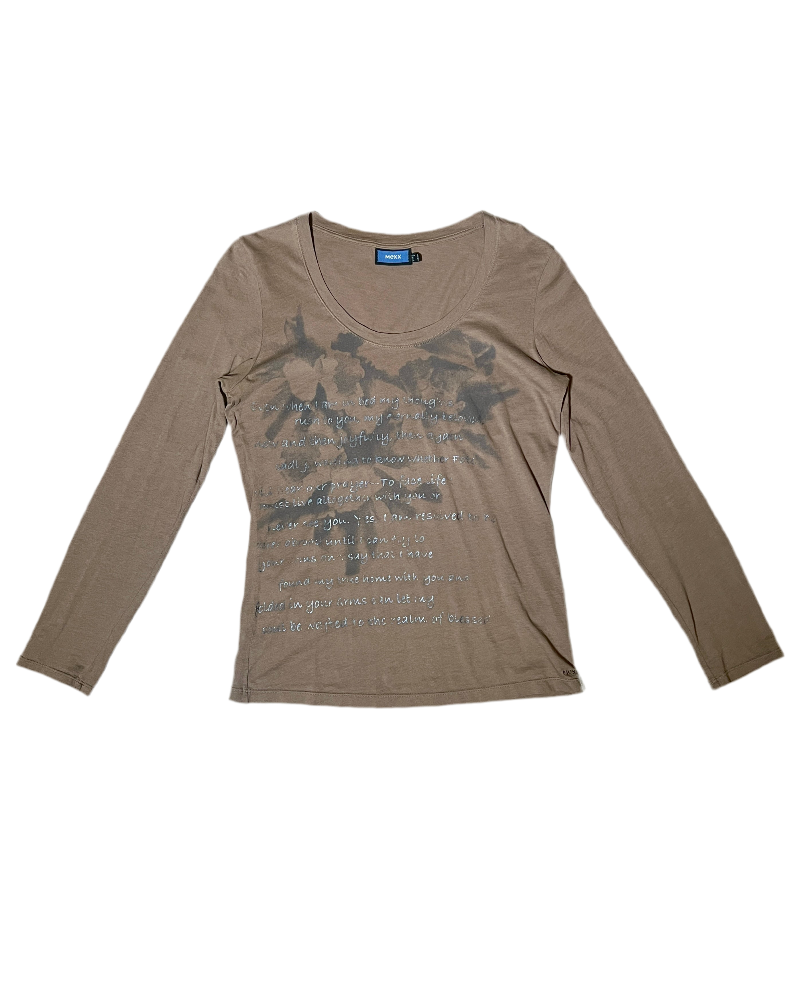 Mexx flower & text printed long sleeve