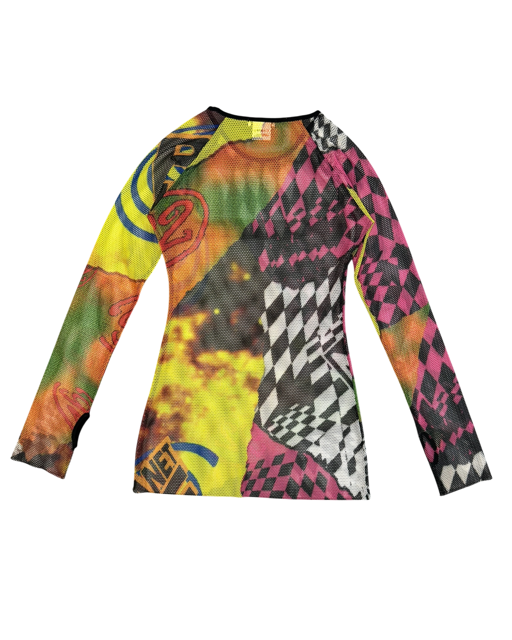 Rave Review mesh long sleeve tunic