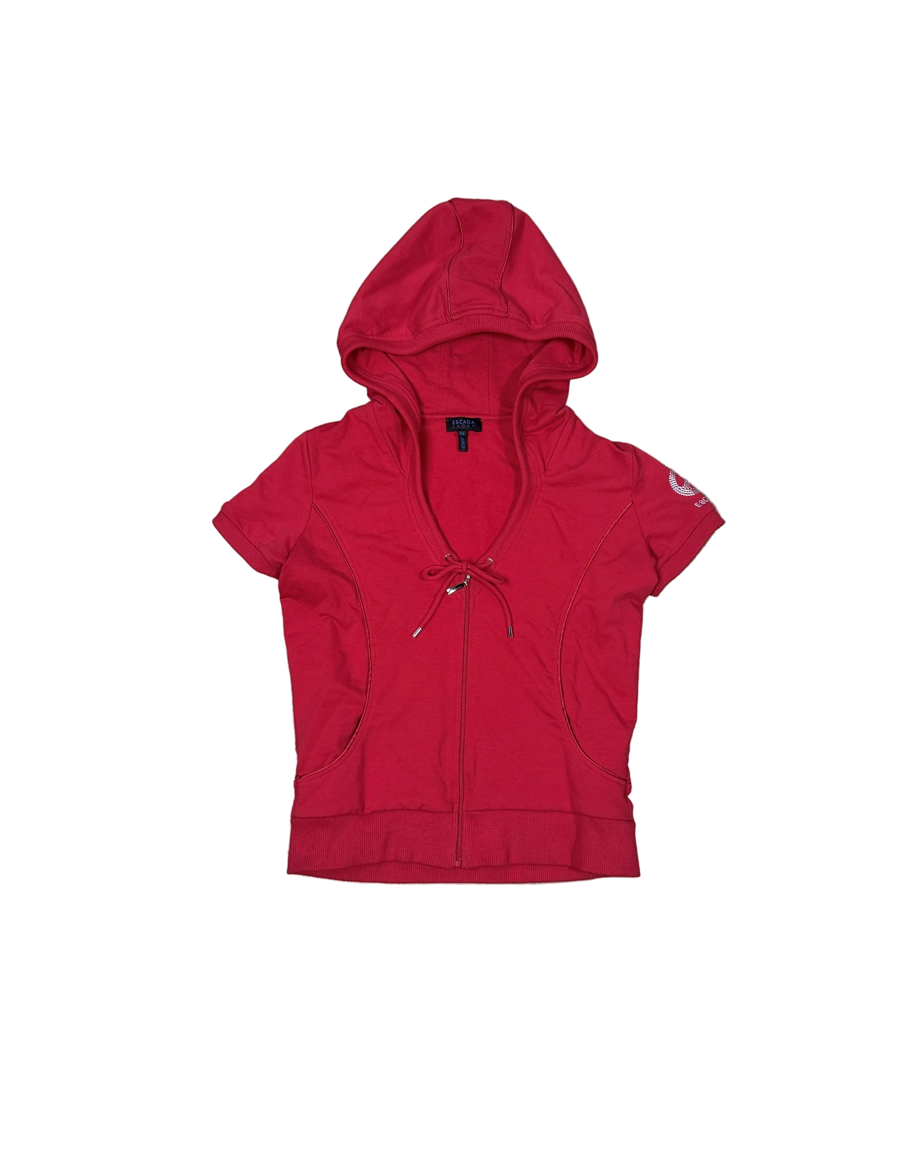 escada scooped short sleeve t-shirt hoodie