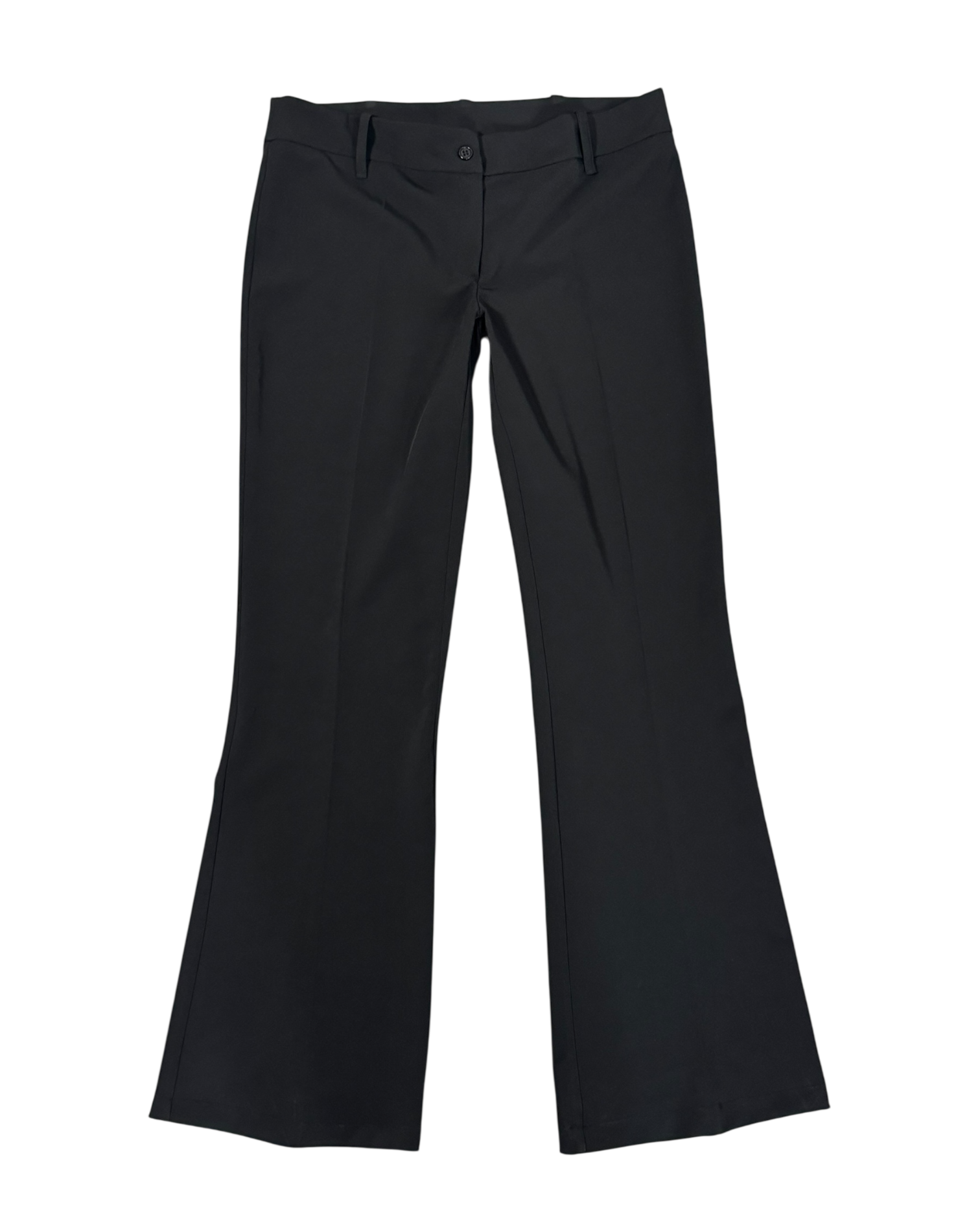 low waist straight trousers