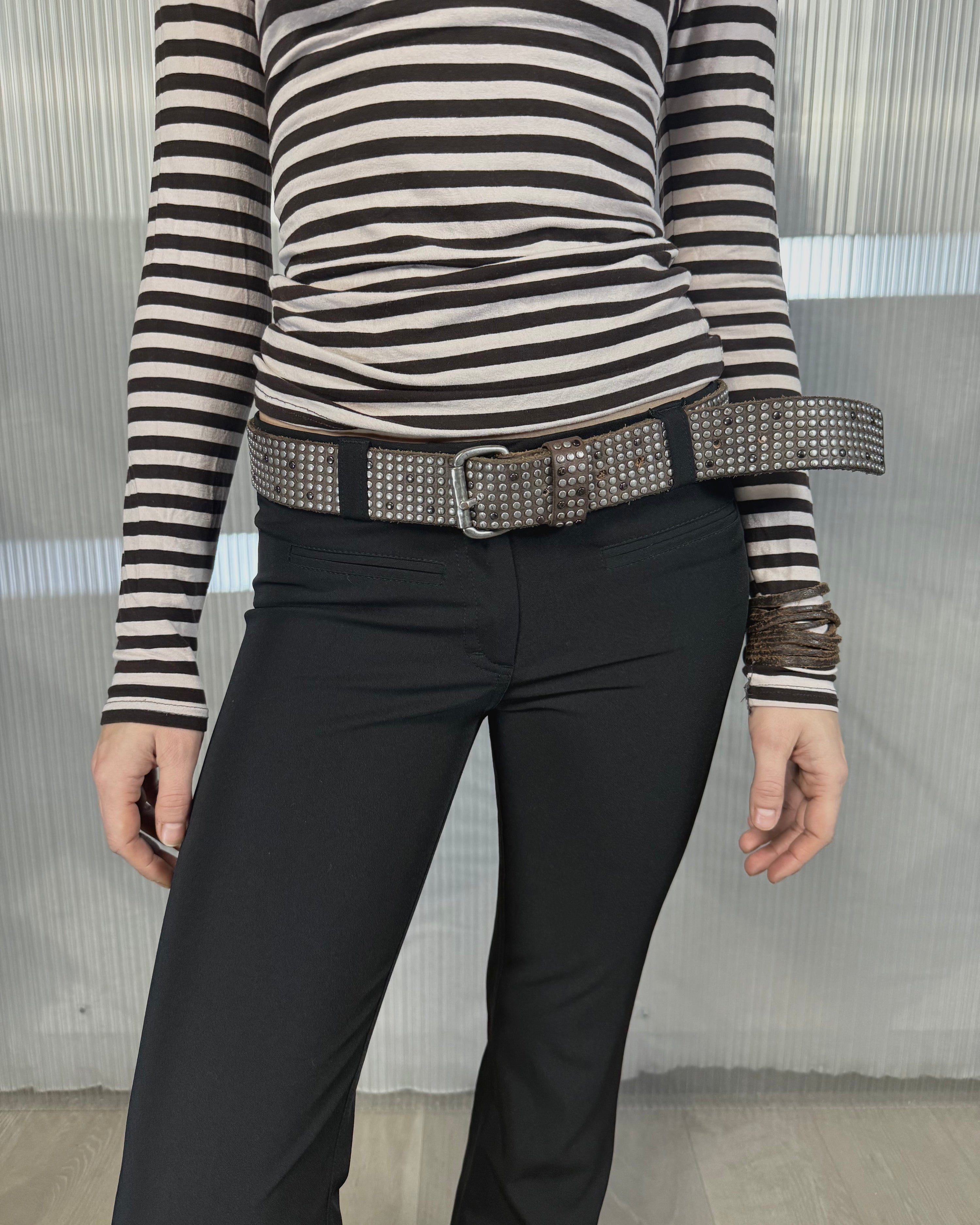 Liebeskind Berlin studded leather belt