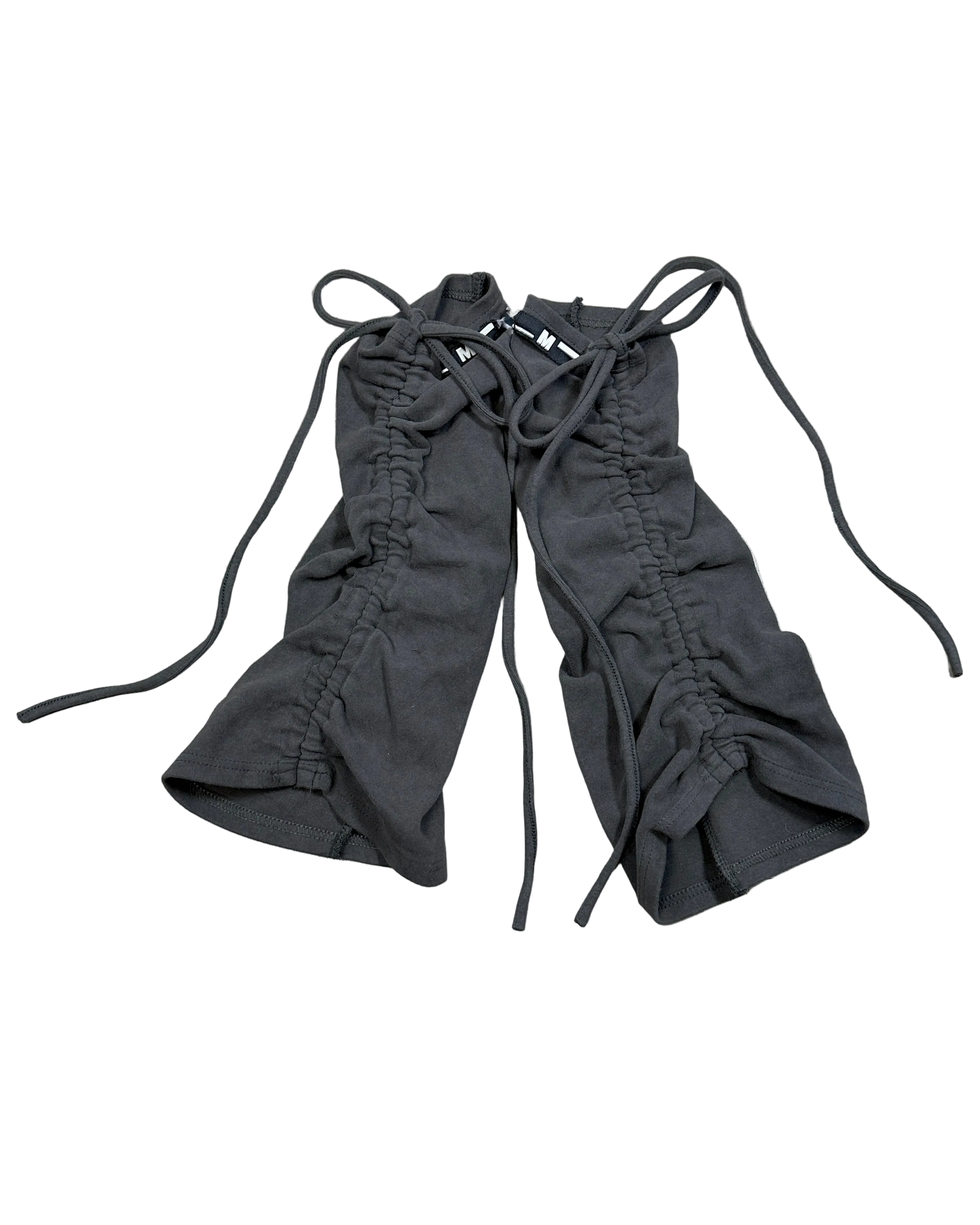 cotton legwarmers / sleeves w drawstring