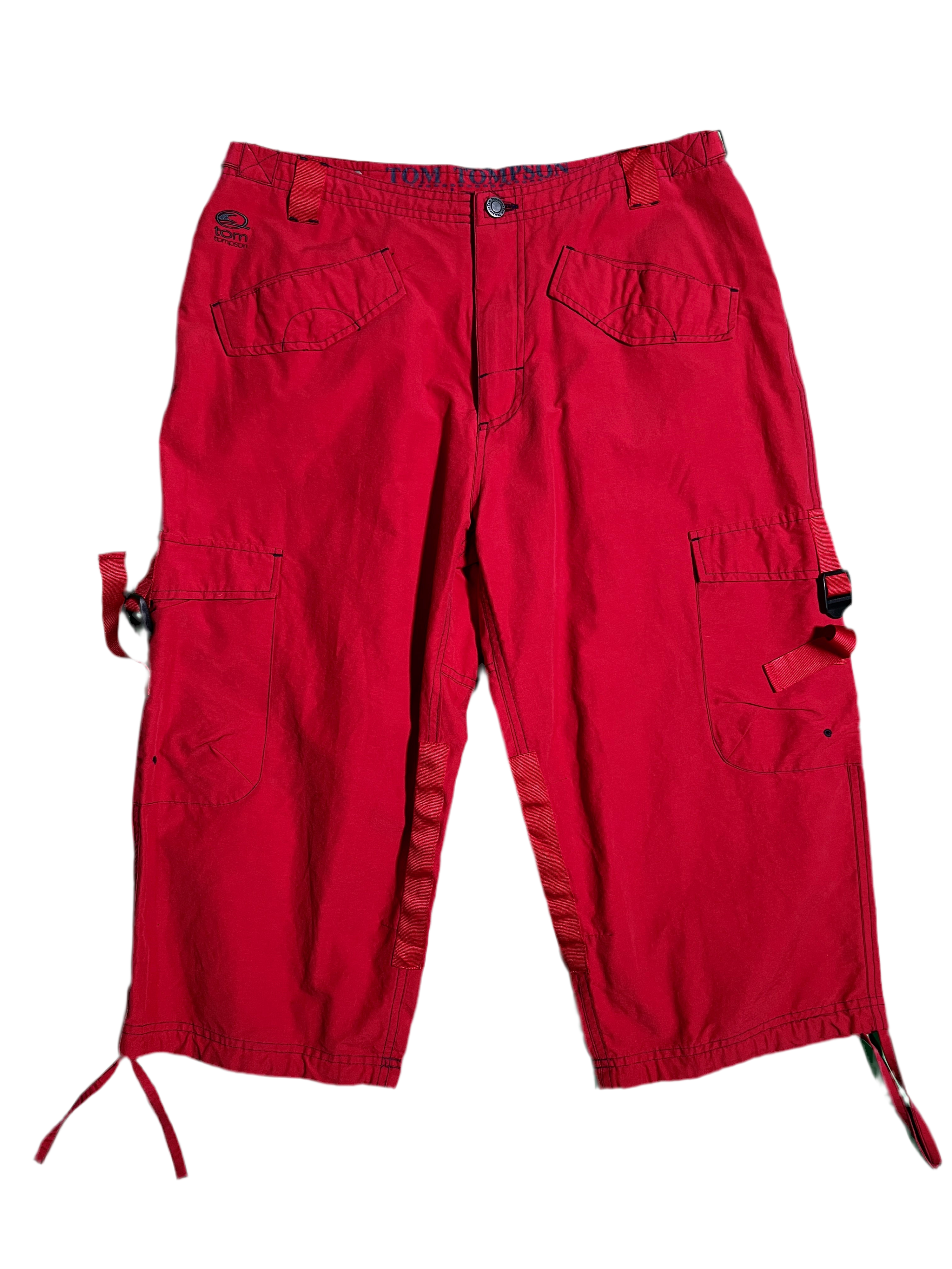 cotton cargo capri trousers