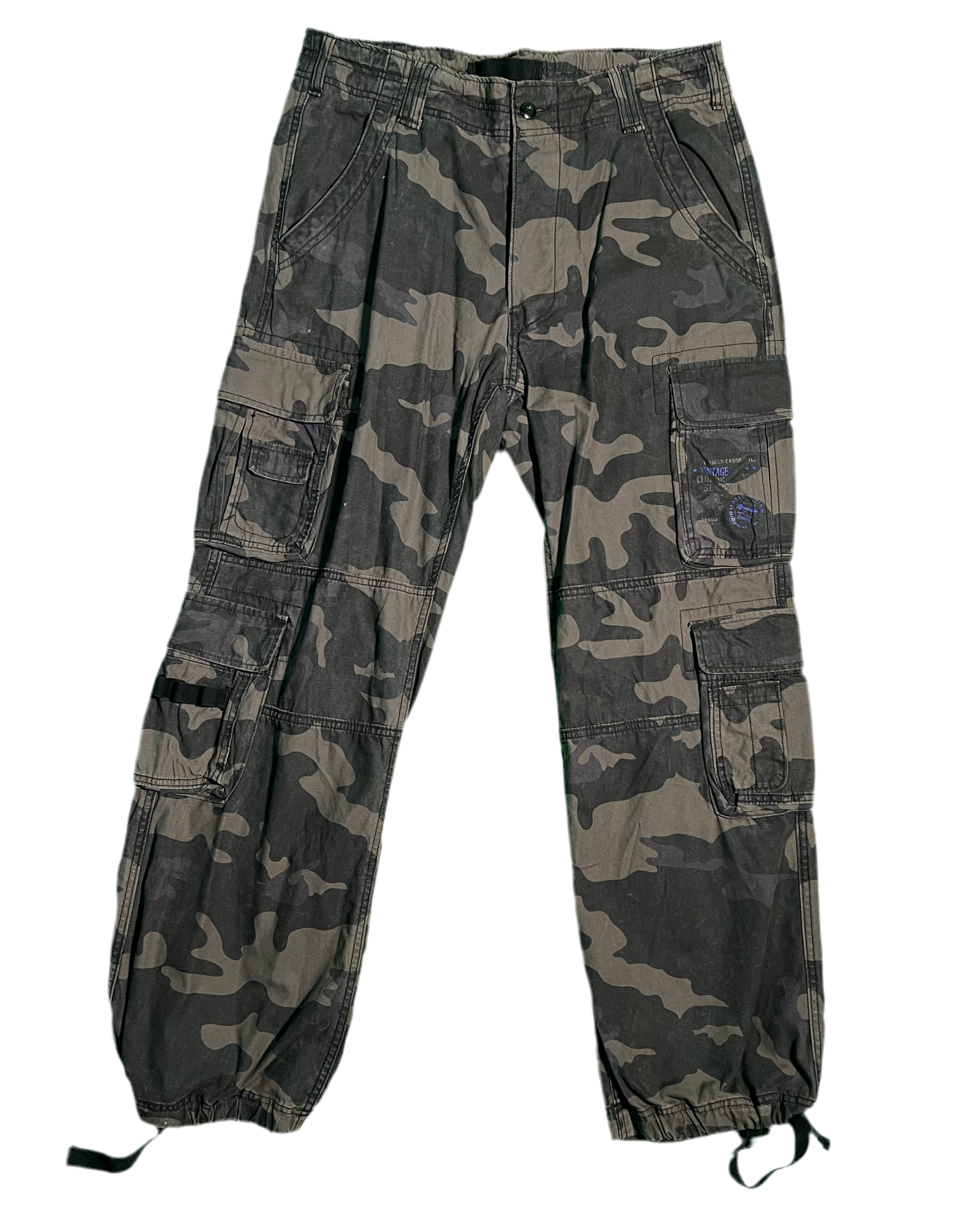 camouflage cargo trousers