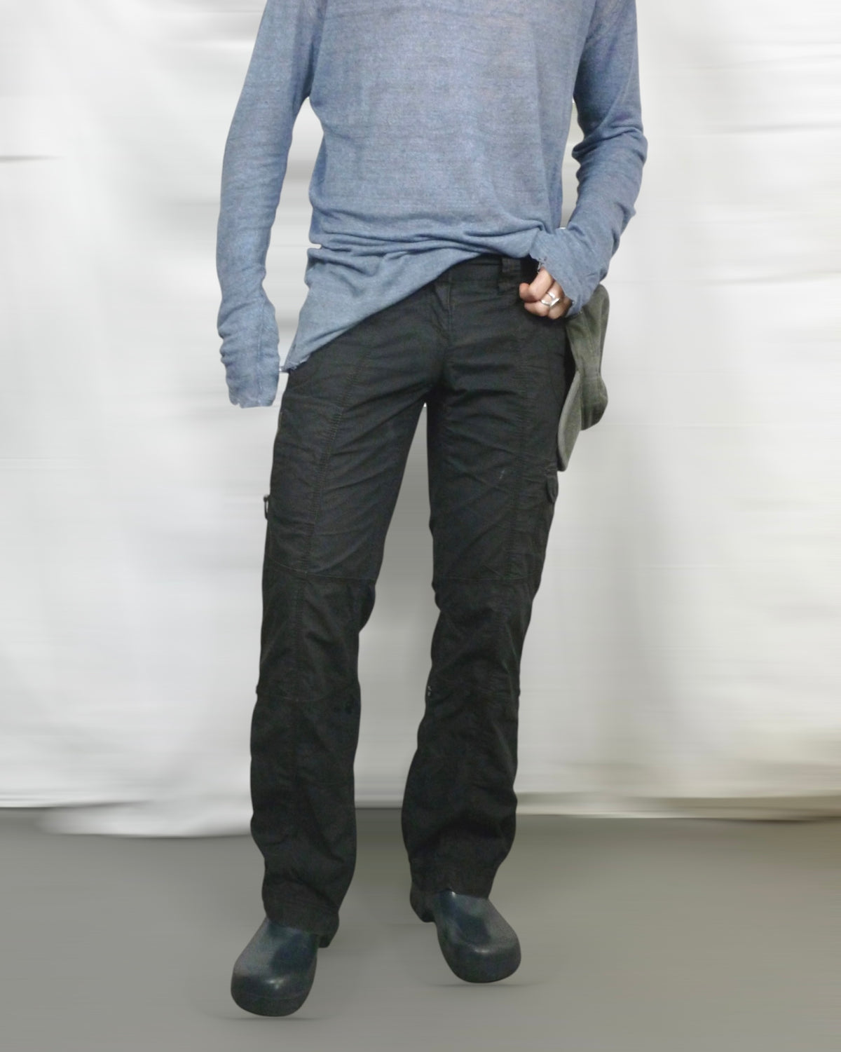 QS light cotton cargo trousers