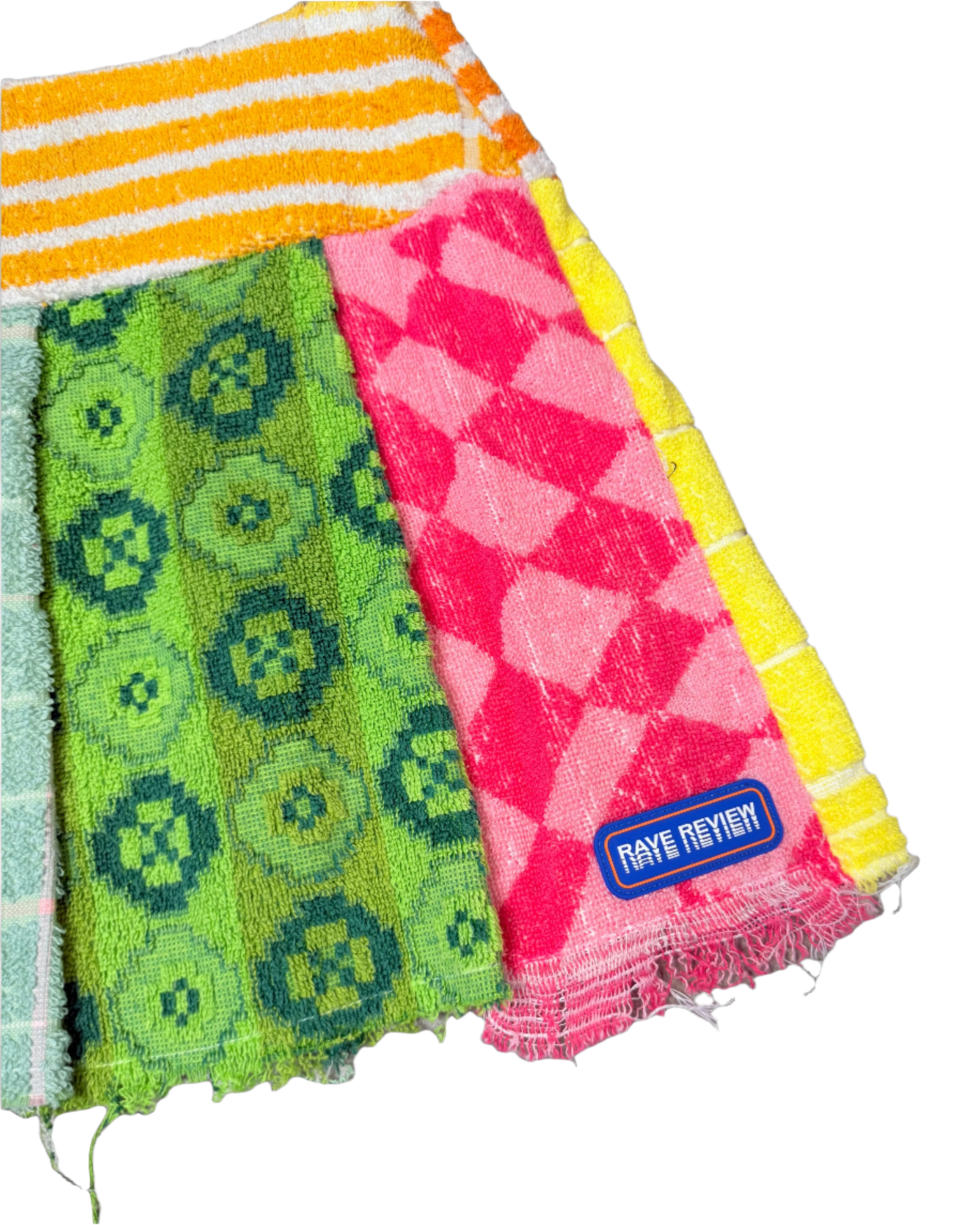 RAVE REVIEW towel pleated mini skirt
