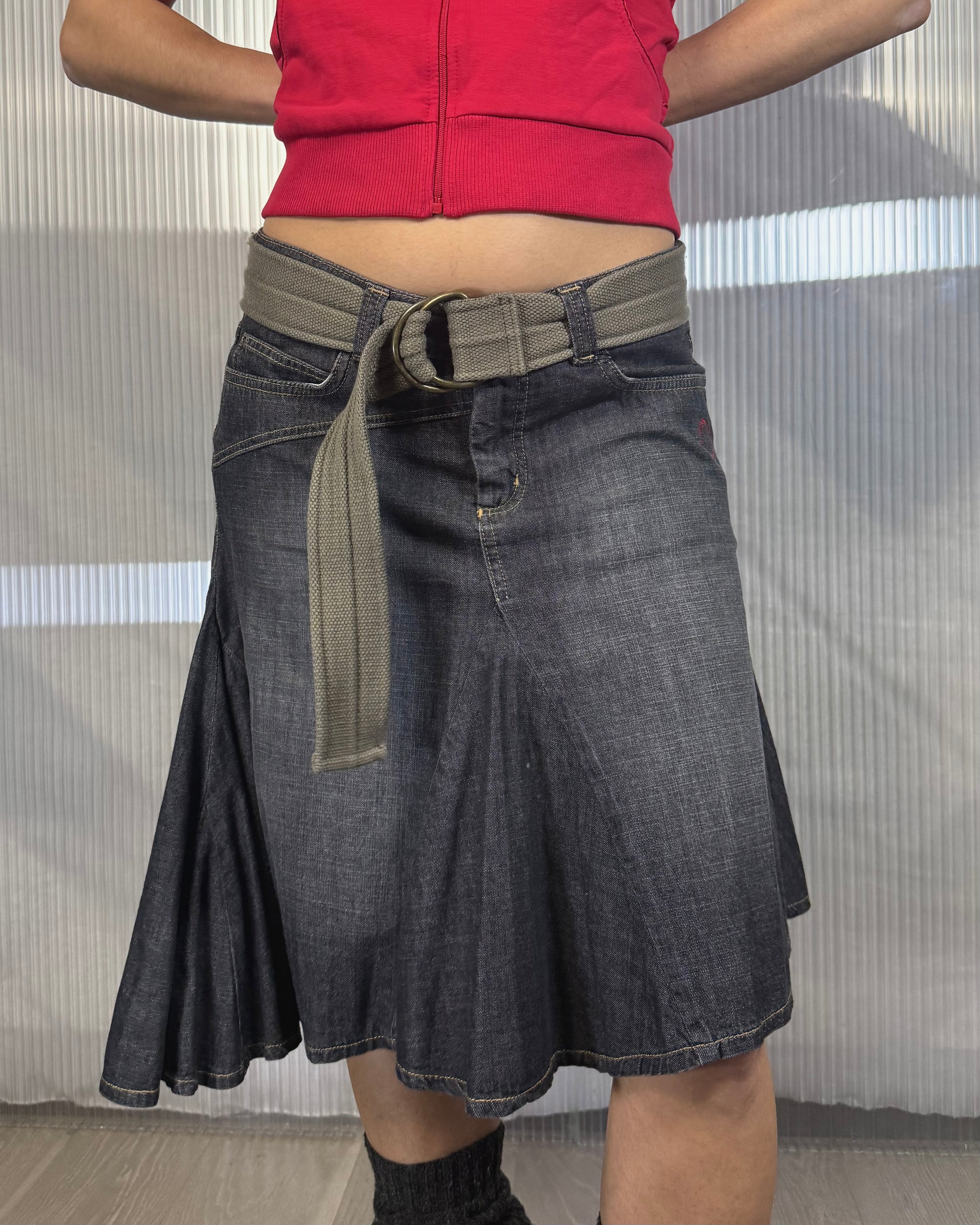 xx by mexx assymetric denim skirt