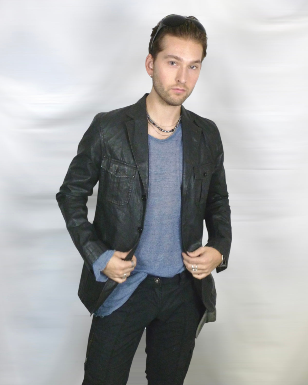 waxed cotton light safari jacket
