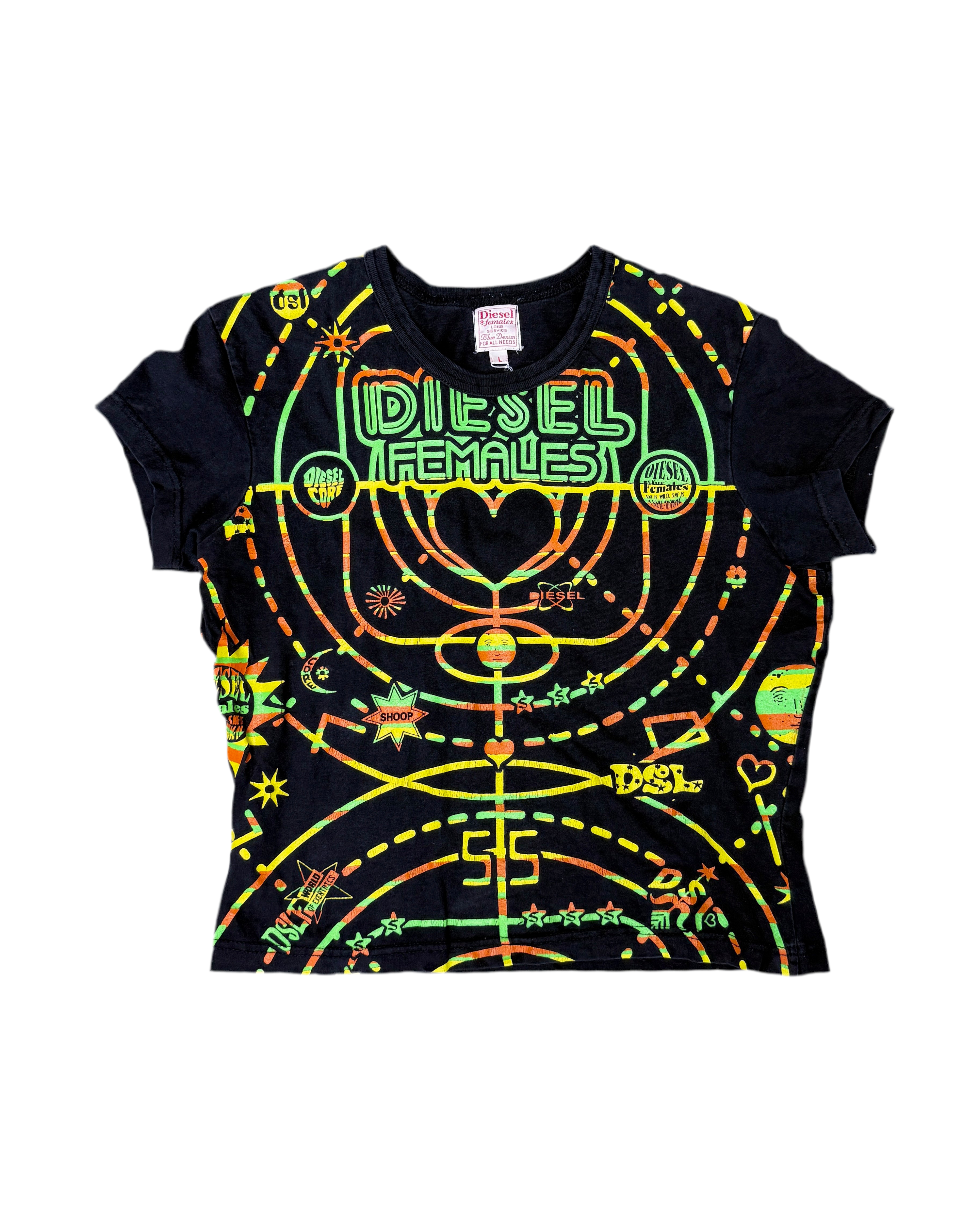 DIESEL printed fitted t-shirt