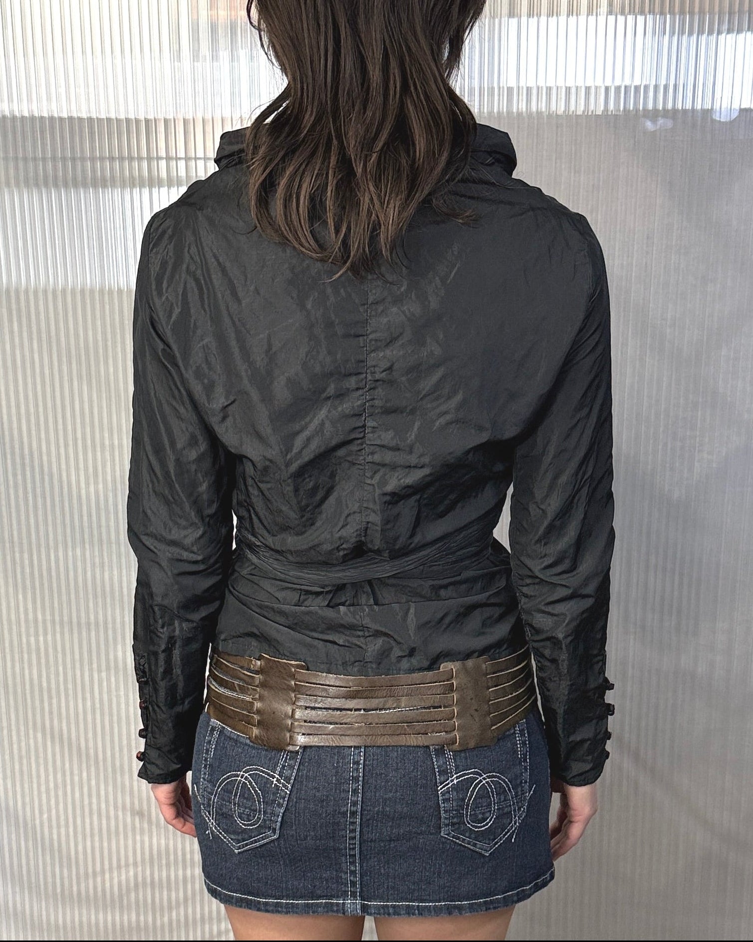 belted victorian top