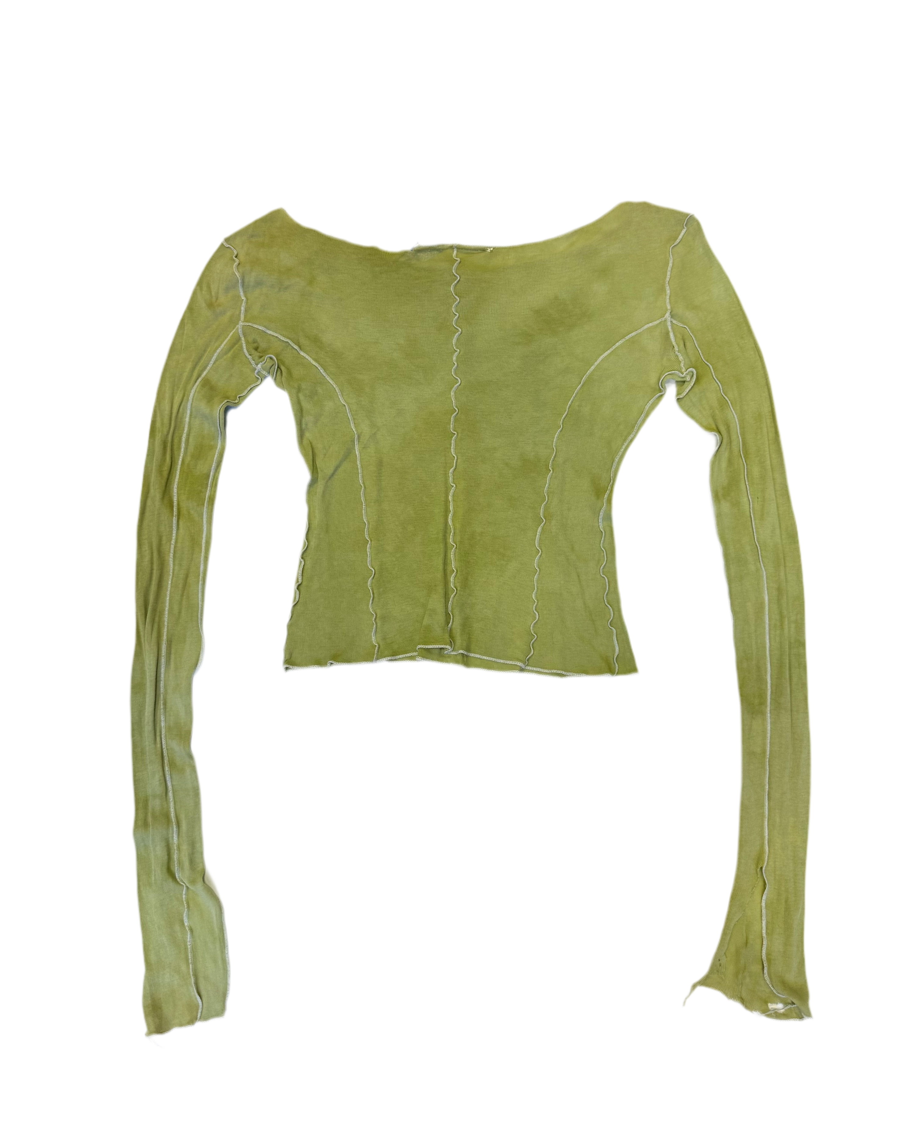 RE-MADE overdyed boatneck long sleeve