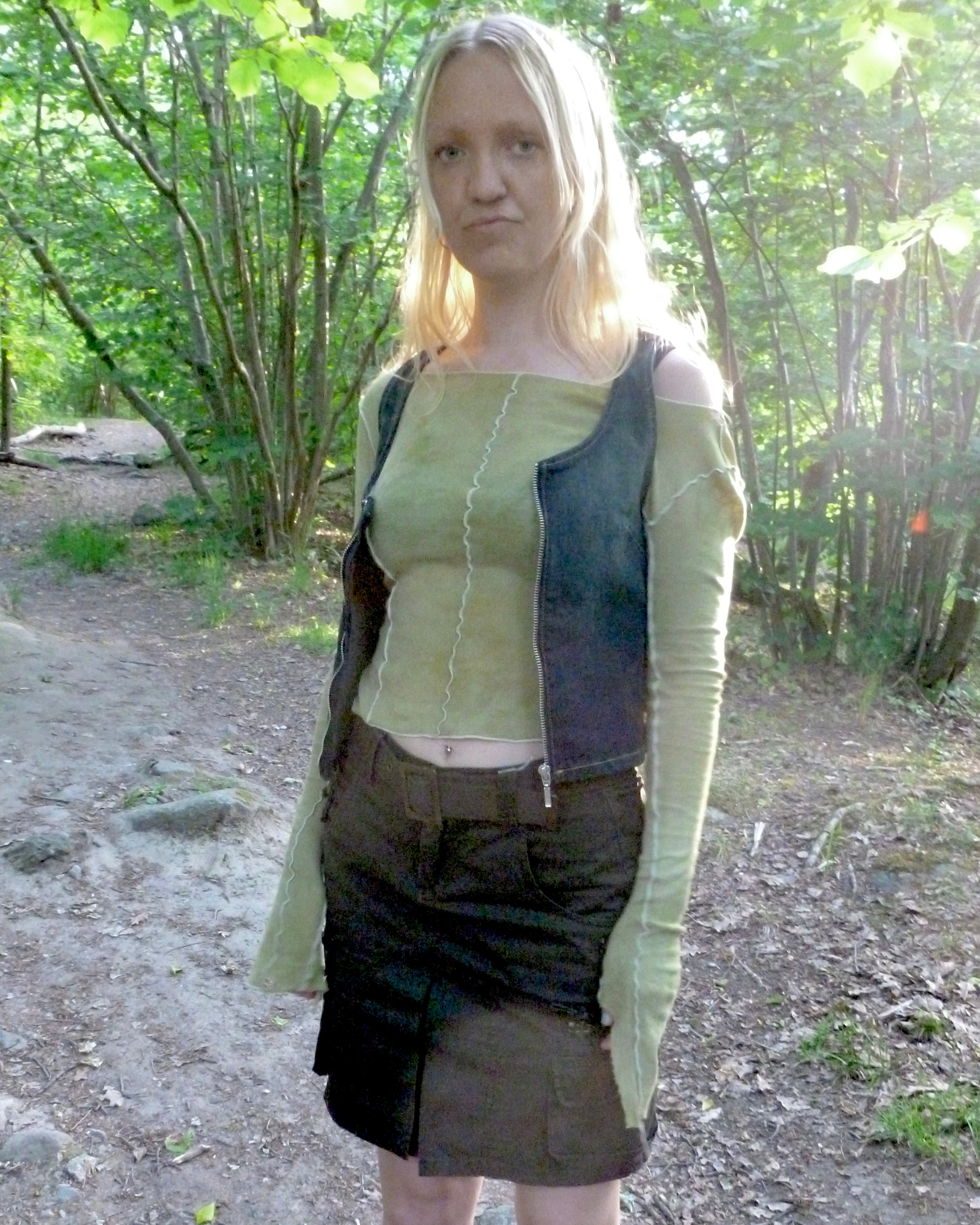 RE-MADE overdyed boatneck long sleeve
