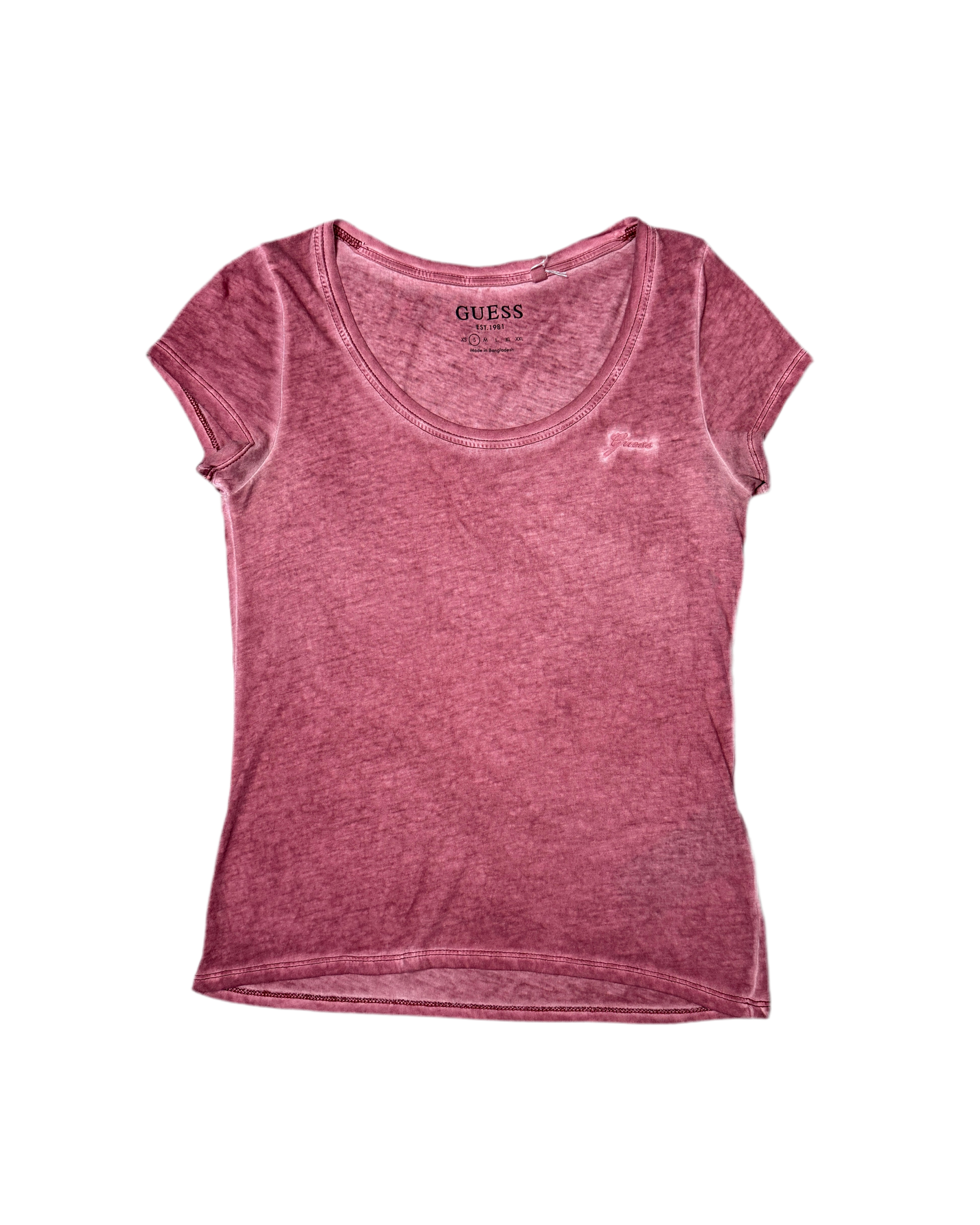 guess stonewashed fitted t-shirt