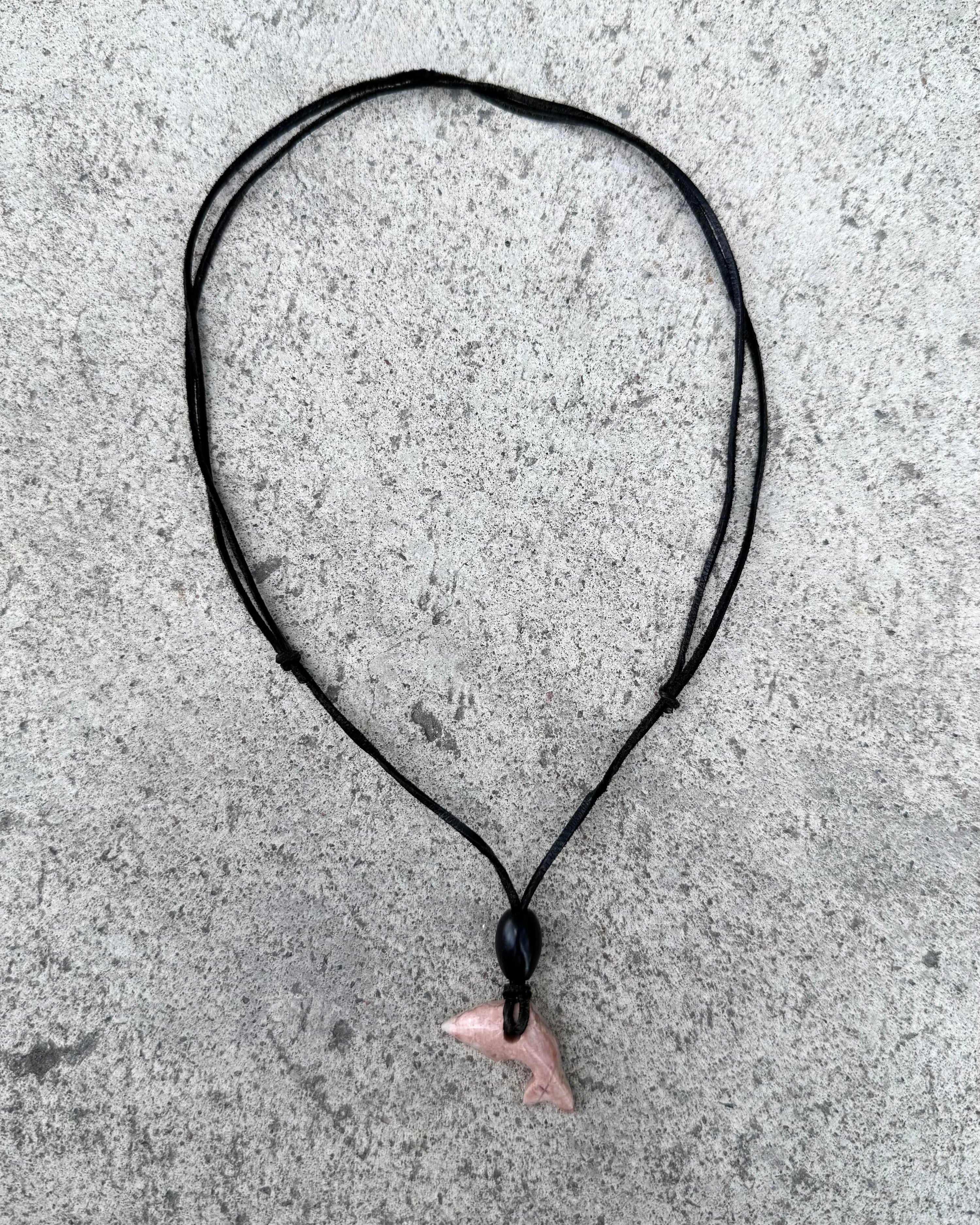 marble dolphin necklace