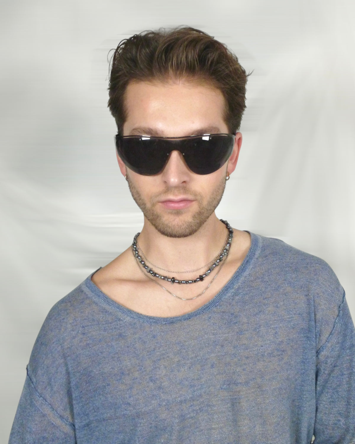 Pilgrim unibrow sporty frameless sunglasses