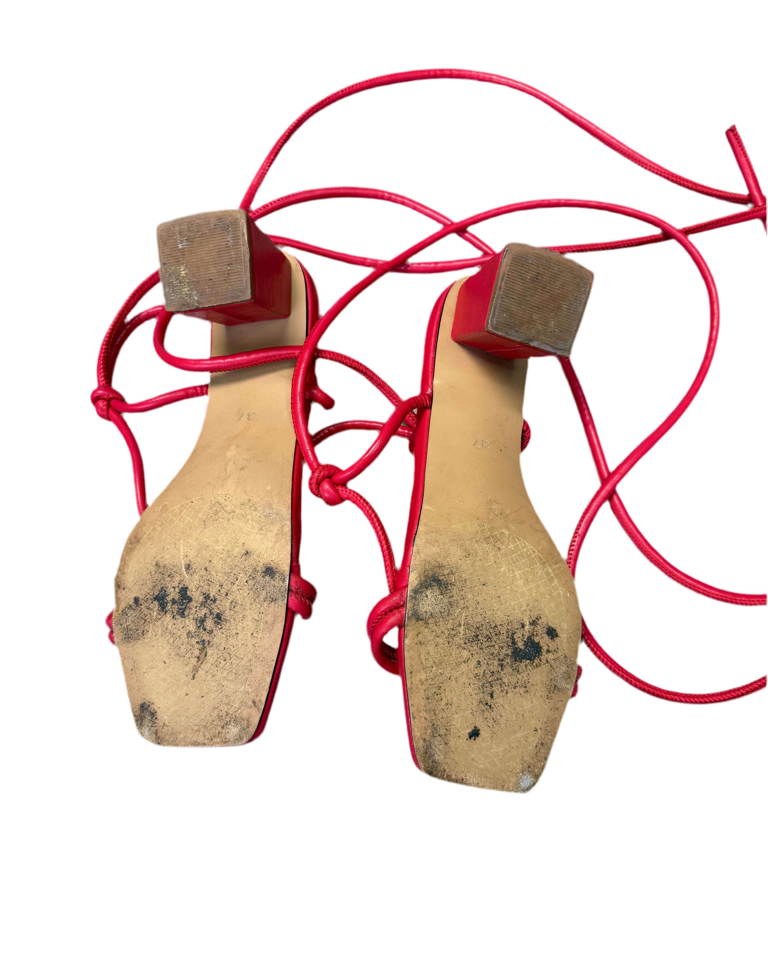 fat laces strappy sandals