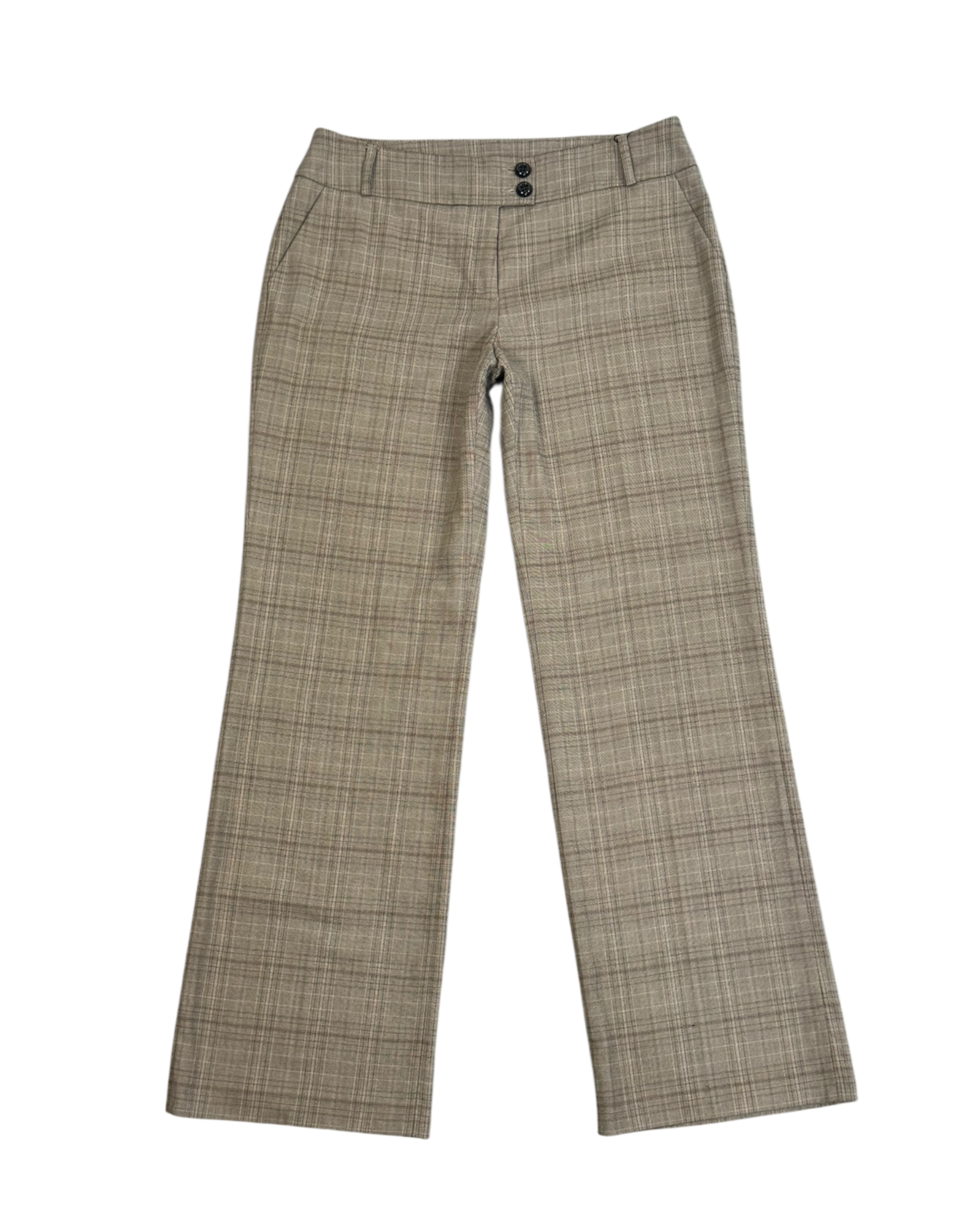 s.oliver checked tailored trousers