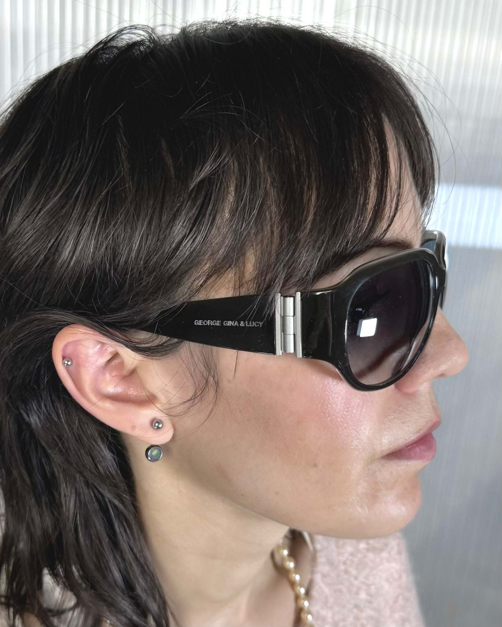 GGL big oval 'Showteyeme' sunglasses