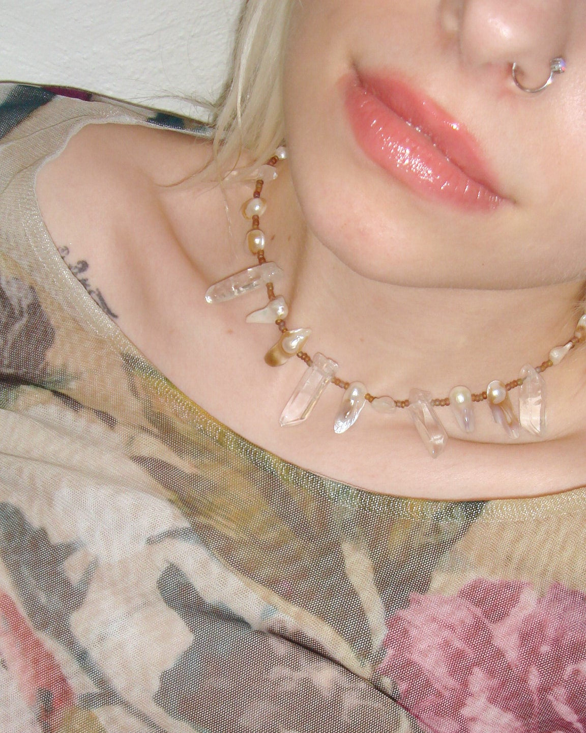 RE-MADE pearl necklaces