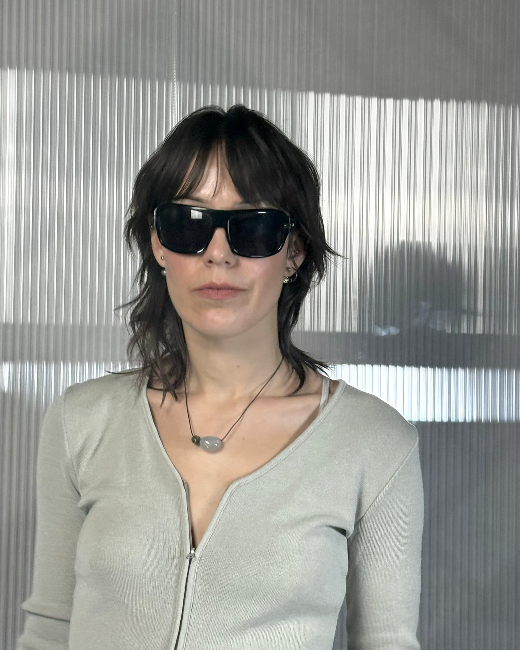 Just Cavalli wrap around black lens sunglasses