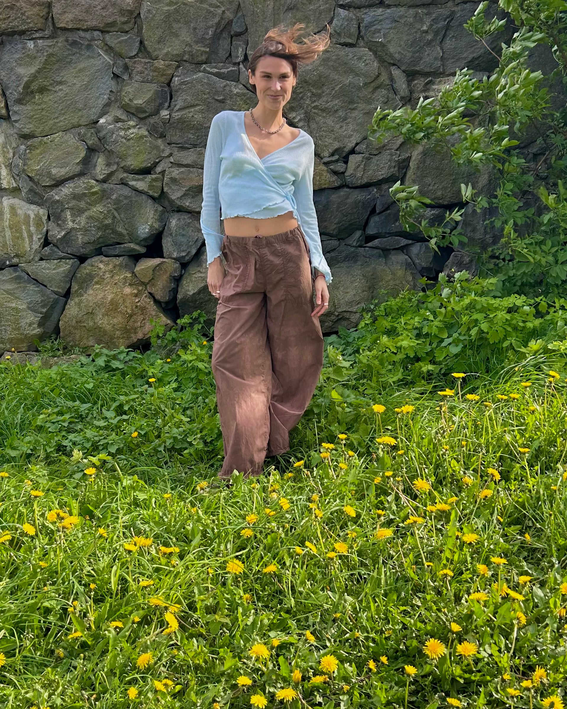 RE-MADE Nolita cotton cargo trousers