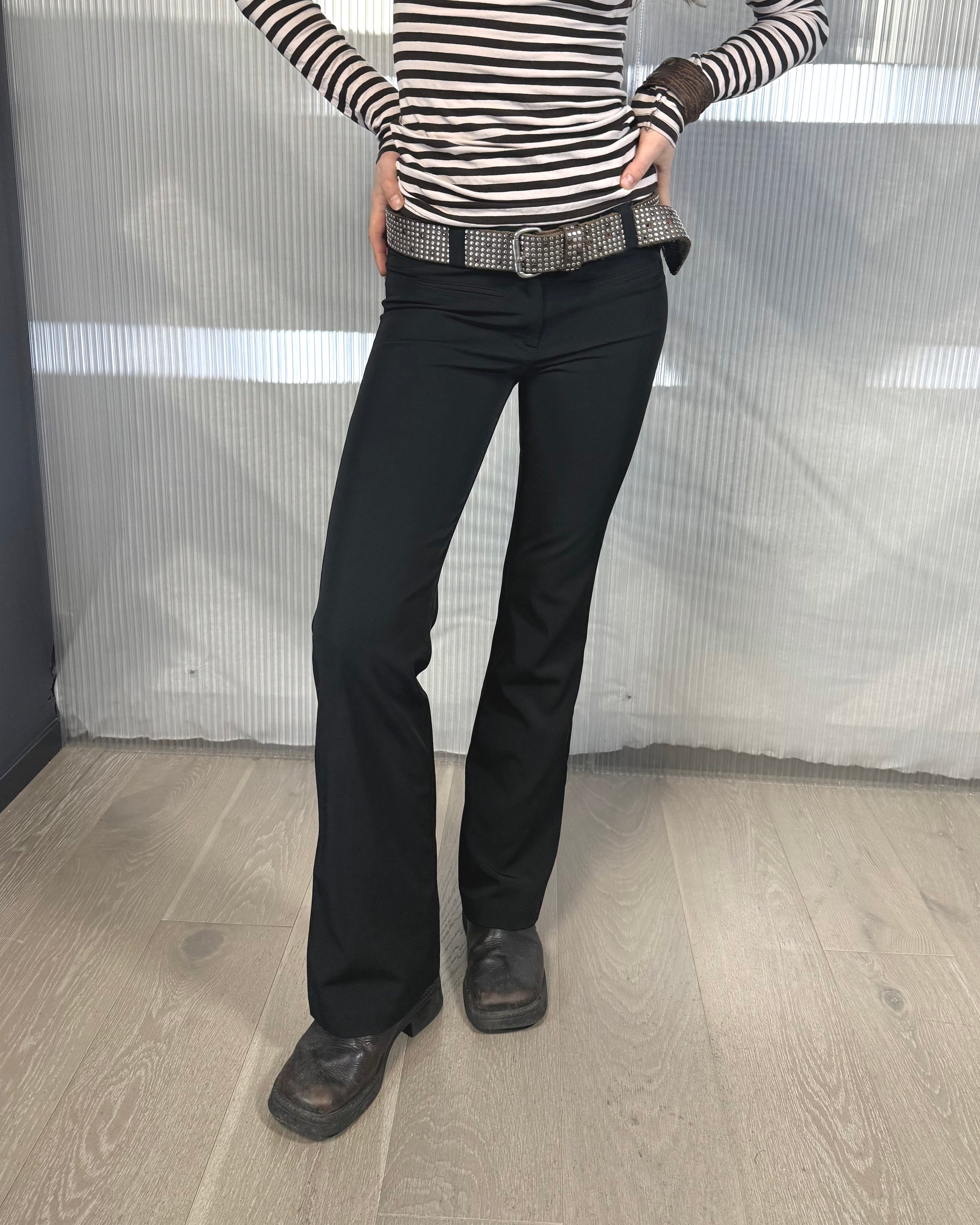 XX tight stretchy flared trousers