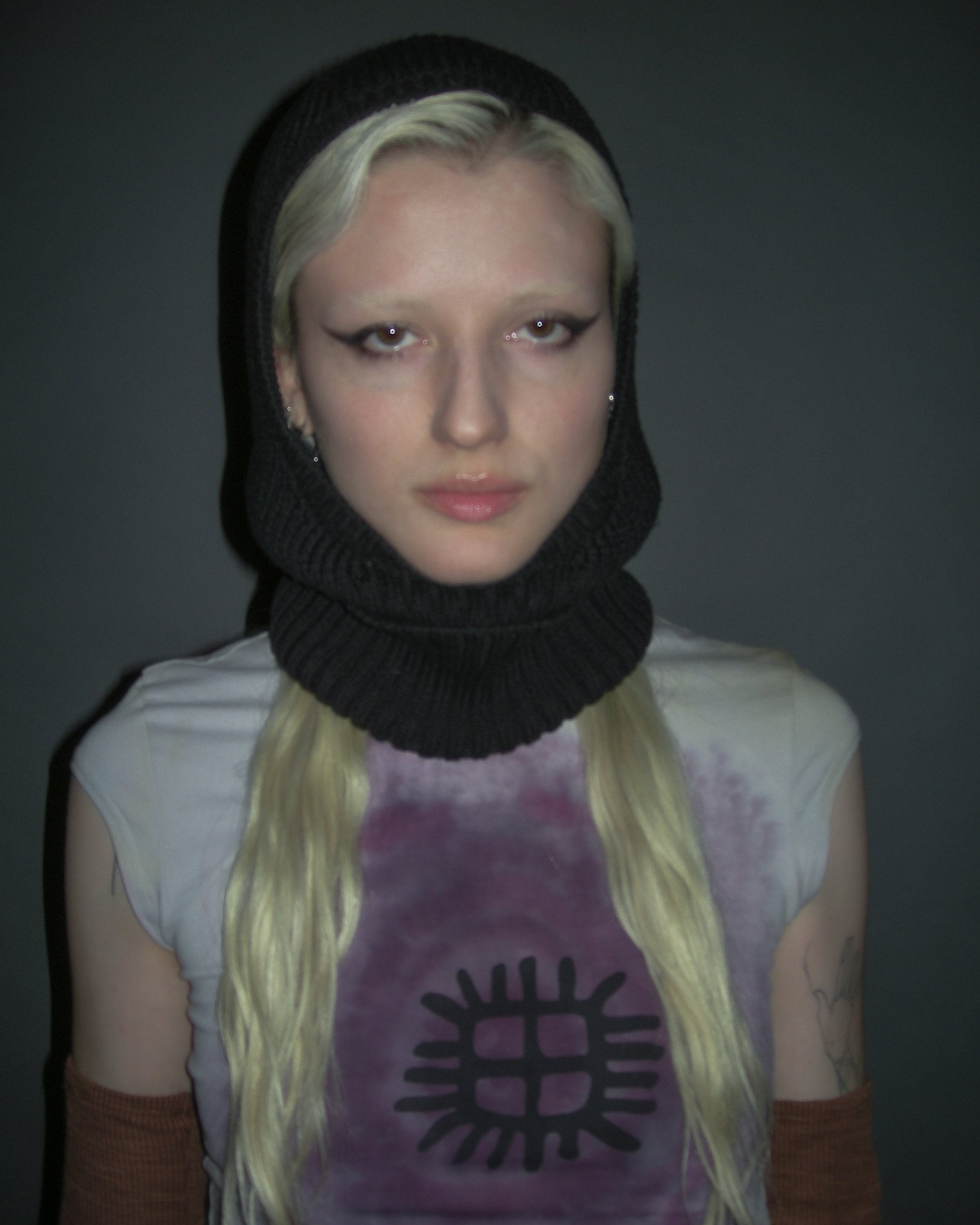 knitted cotton balaklava