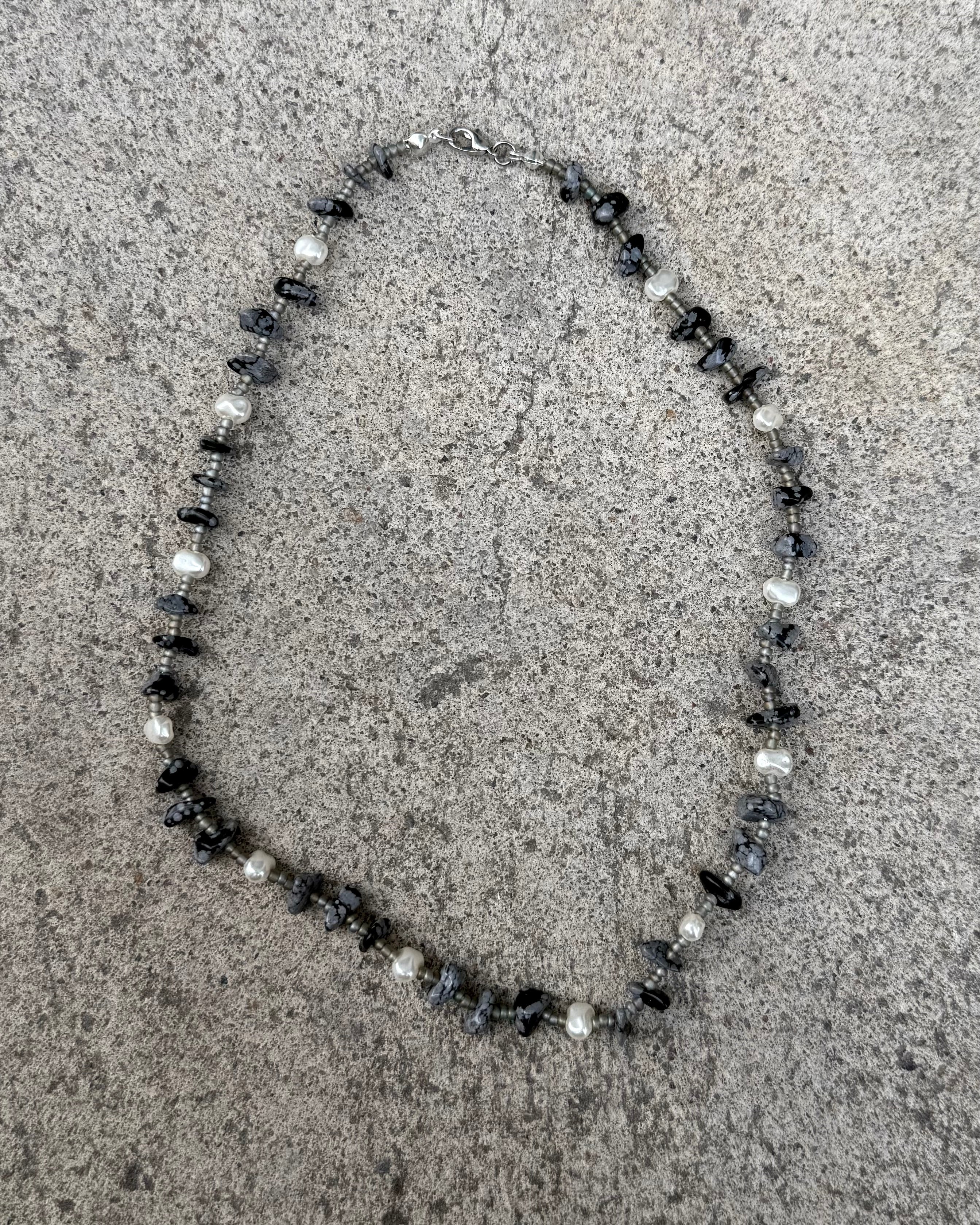 RE-MADE stone necklaces