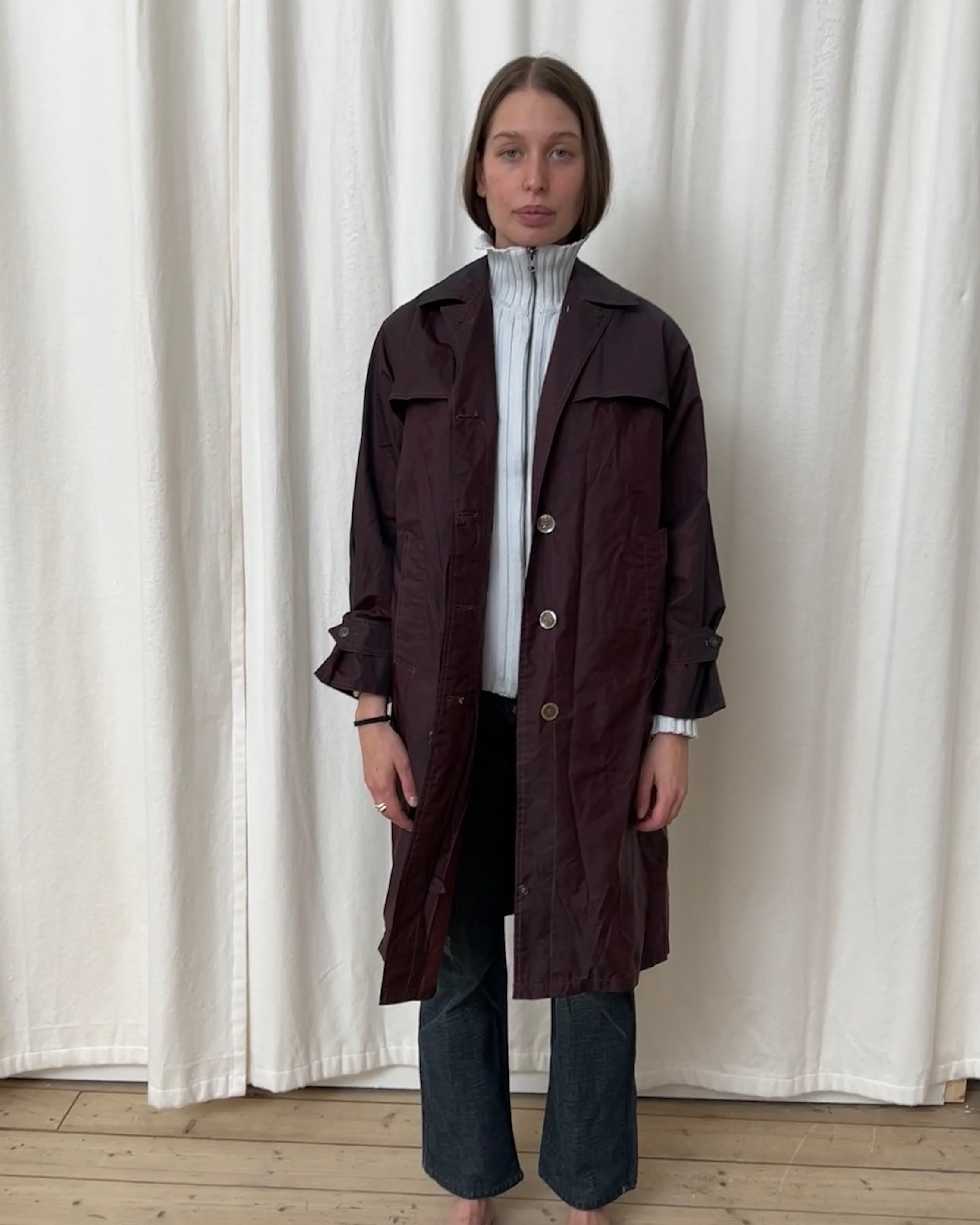 technical trench coat
