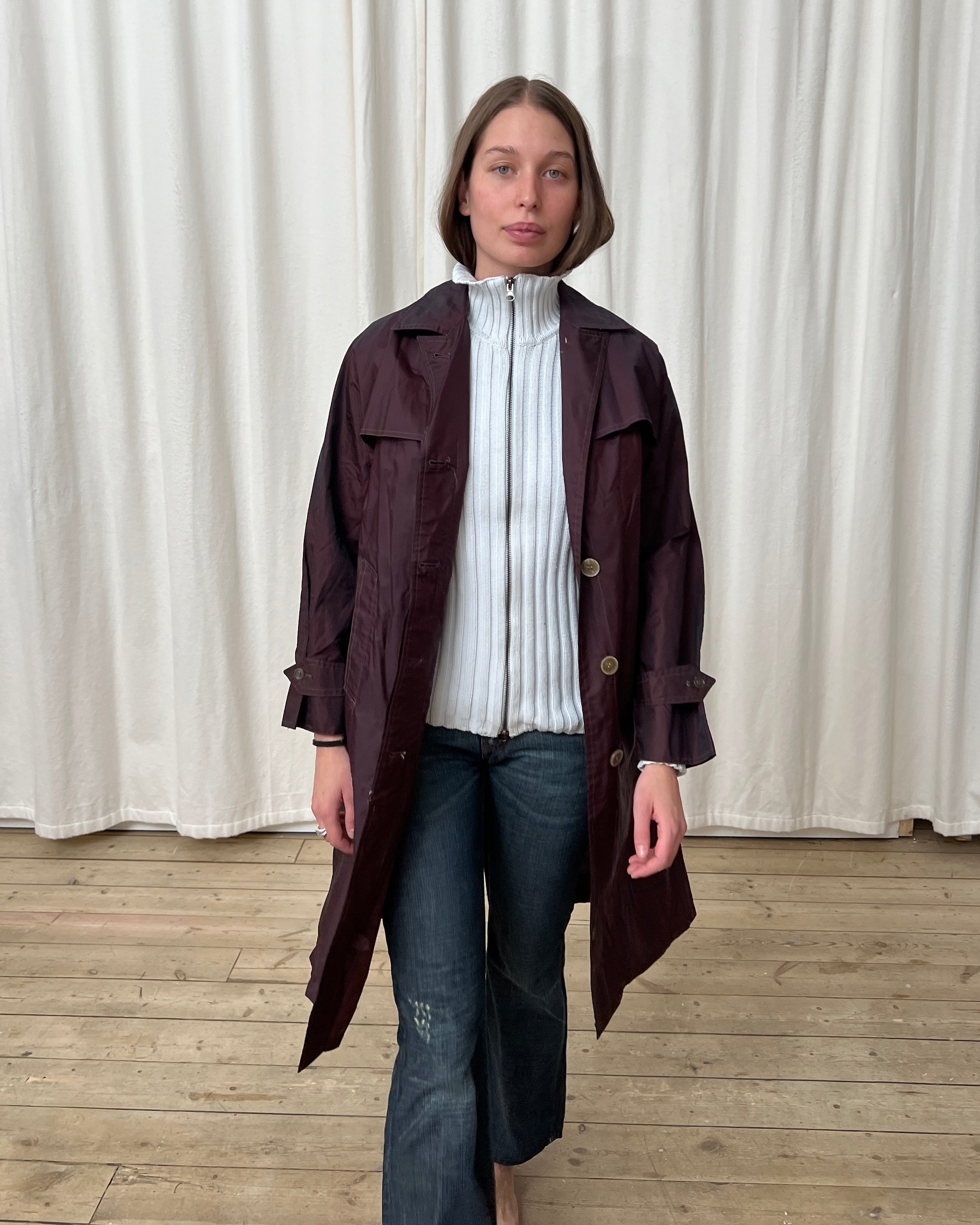 technical trench coat