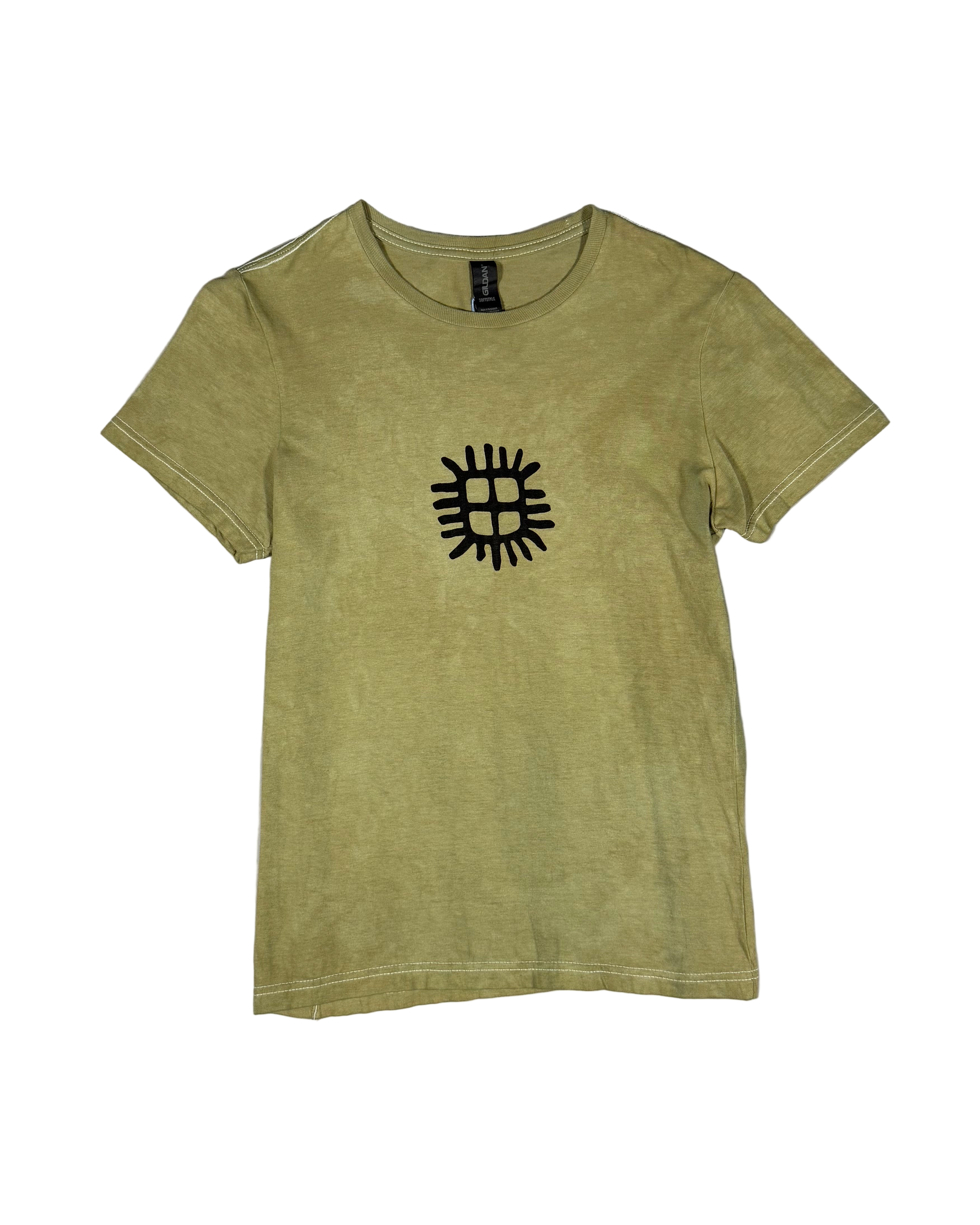 RE-MADE black rune fitted t-shirt