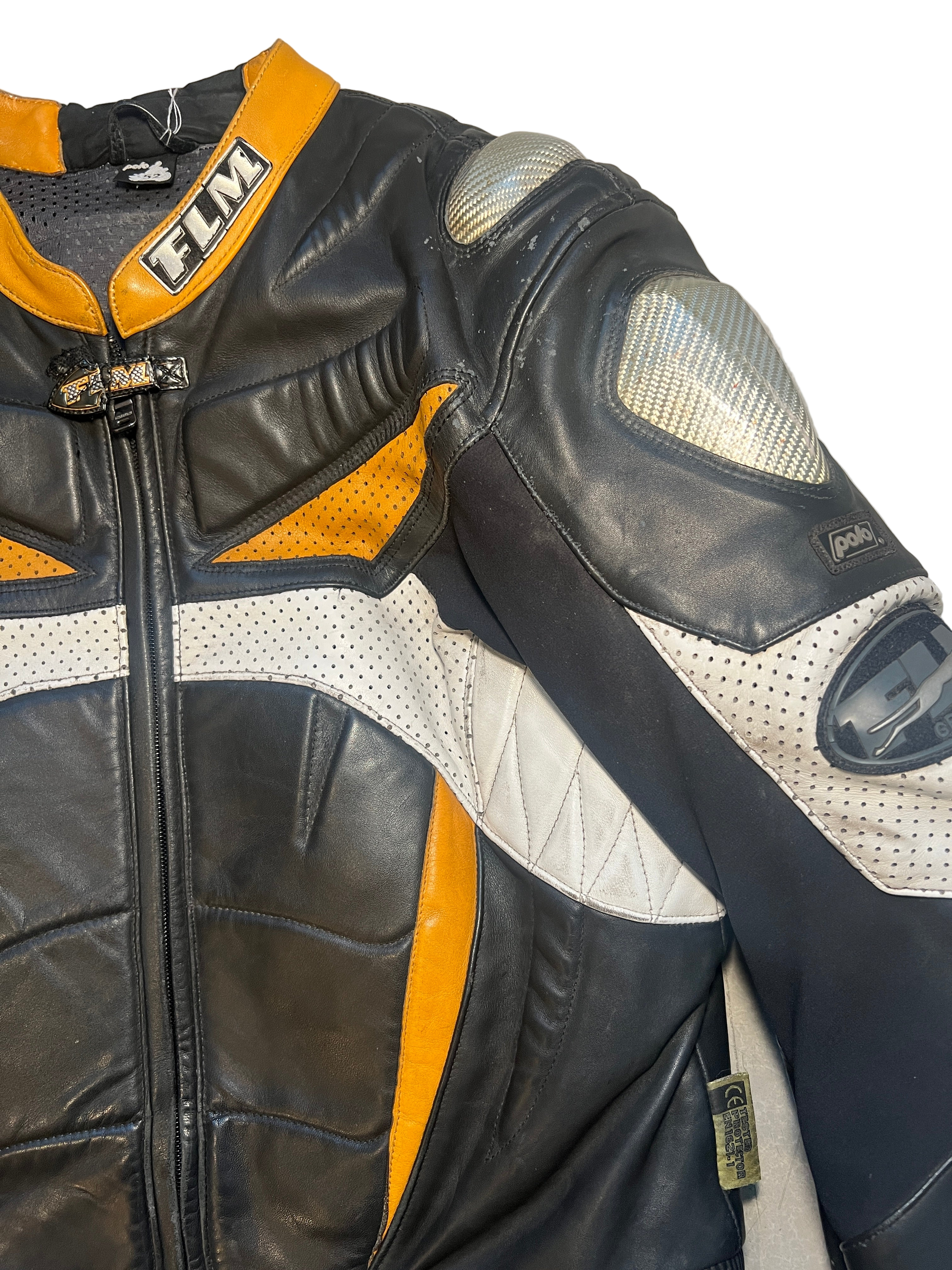 boxy mc racing leather jacket