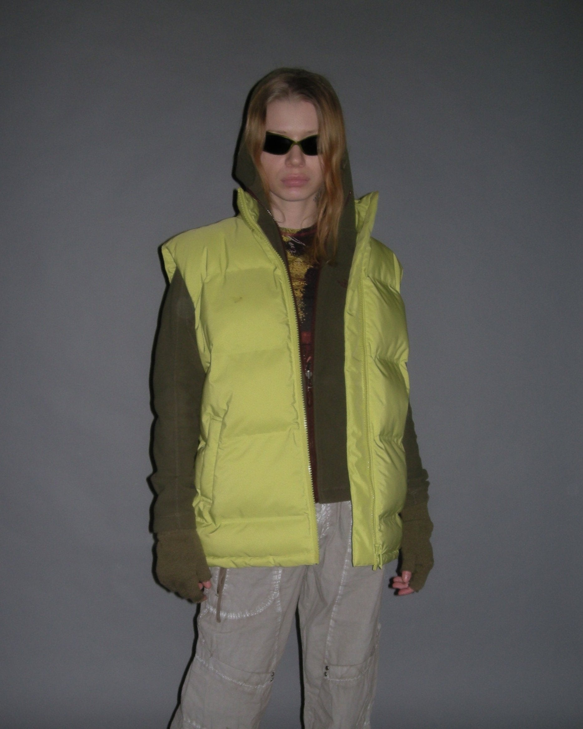 oversized puffer vest