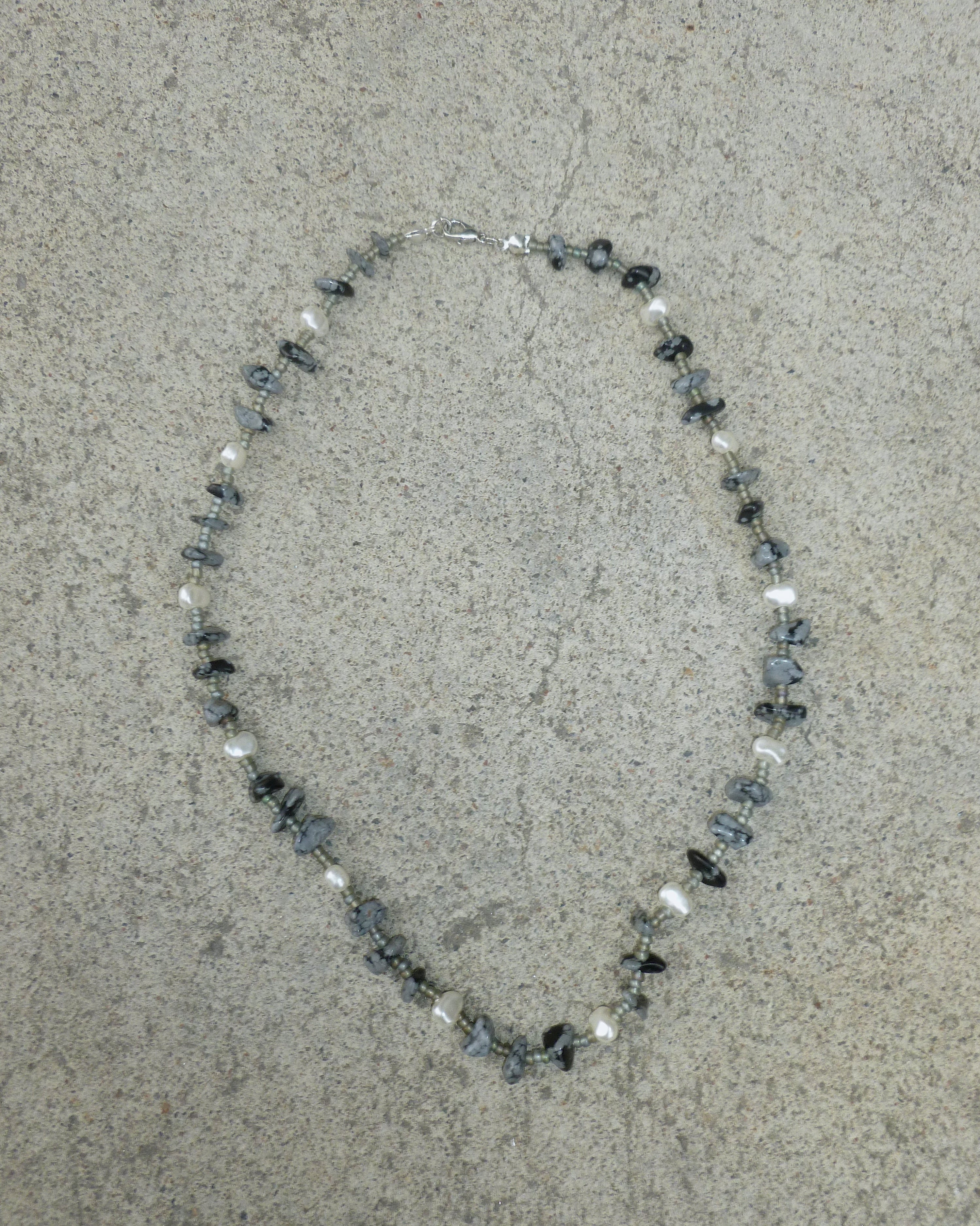 RE-MADE stone necklaces