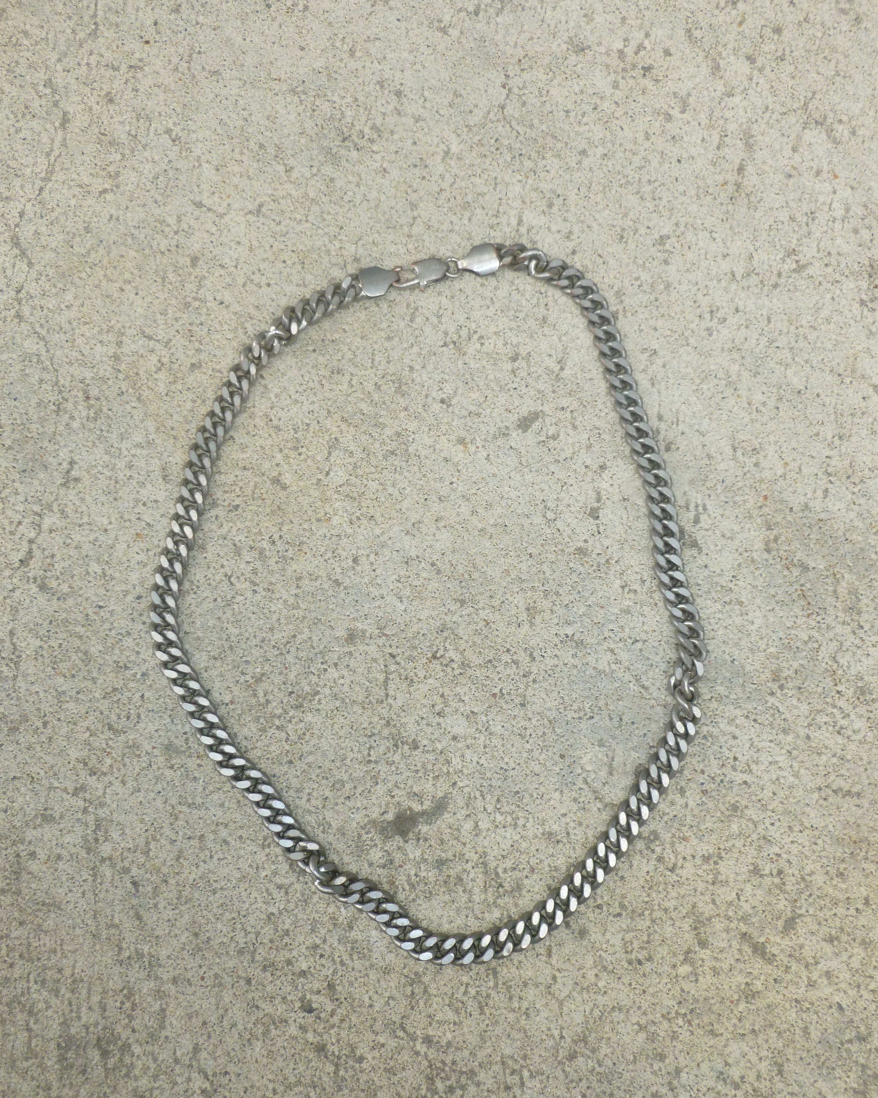 metal cuban link chain necklace