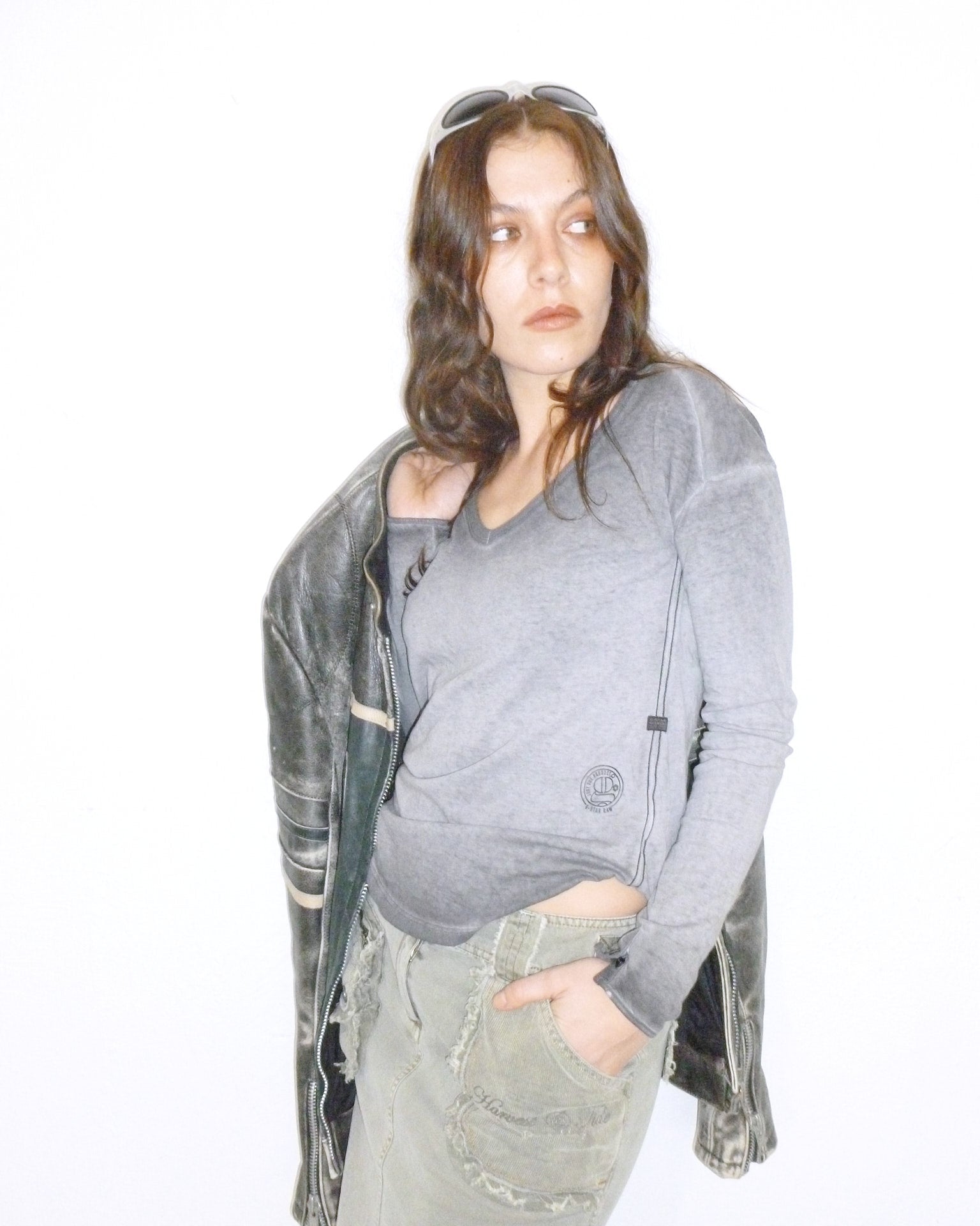 G STAR stonewash long sleeve top