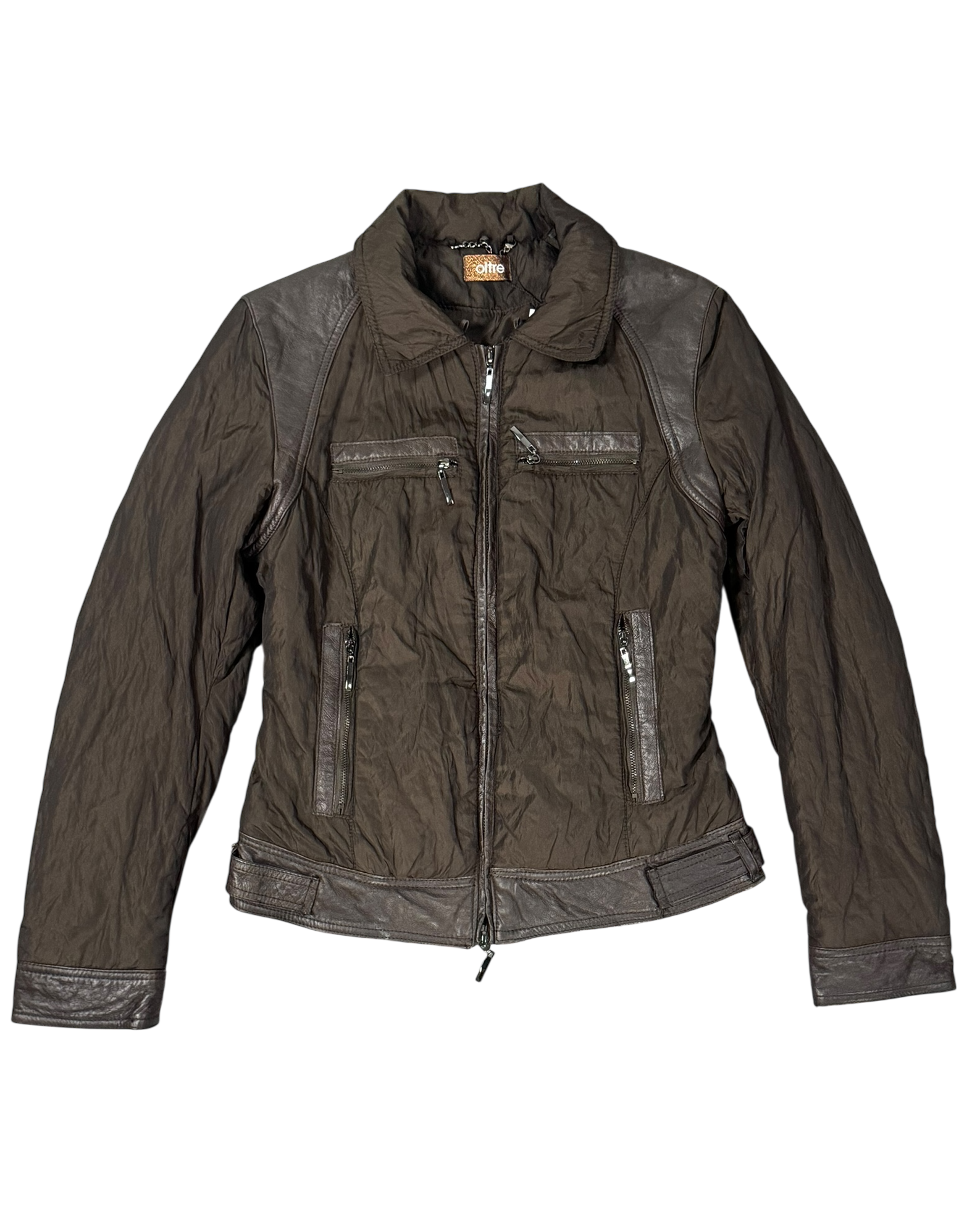 nylon short jacket w zips