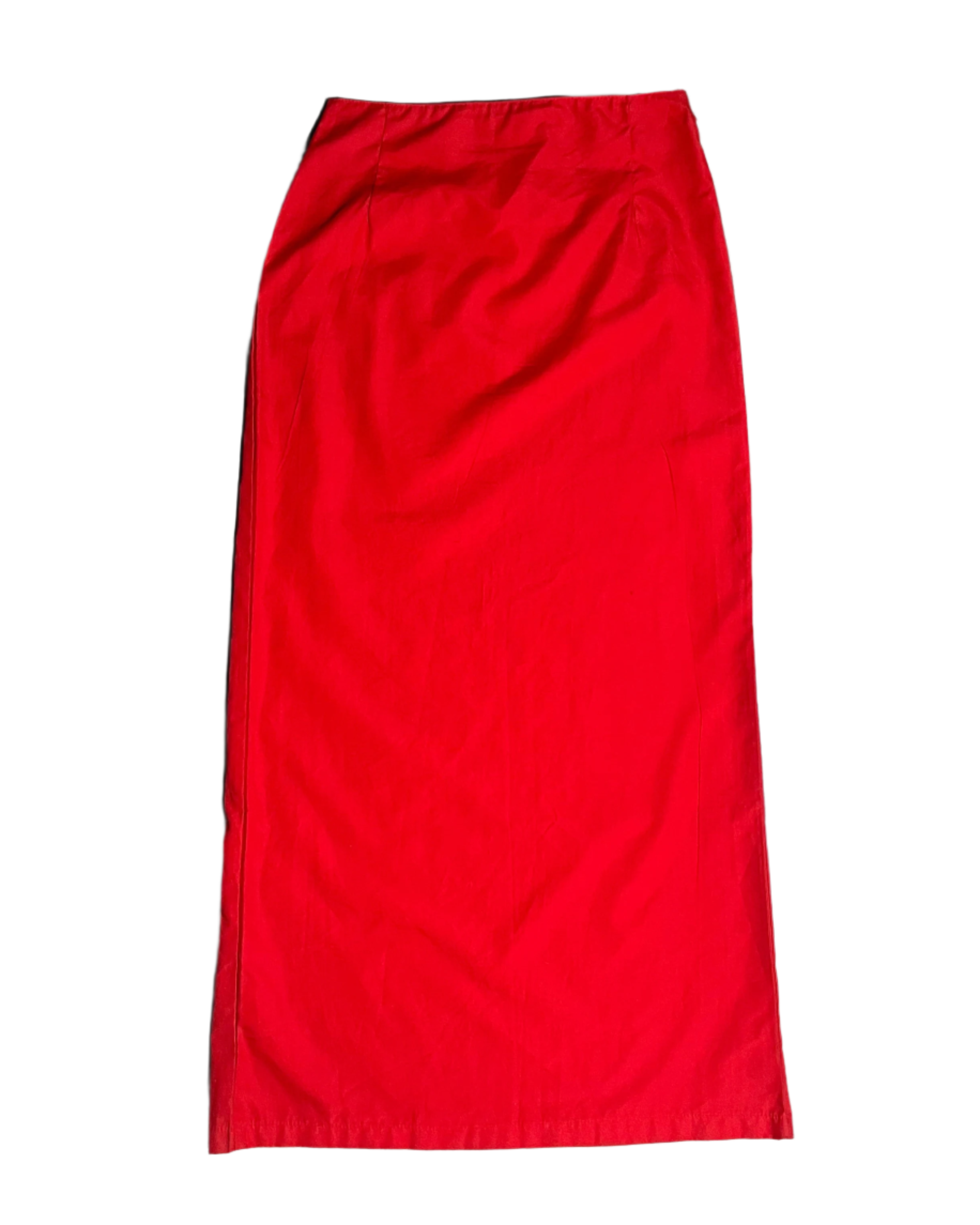 Punky Fish maxi skirt w curved zipper