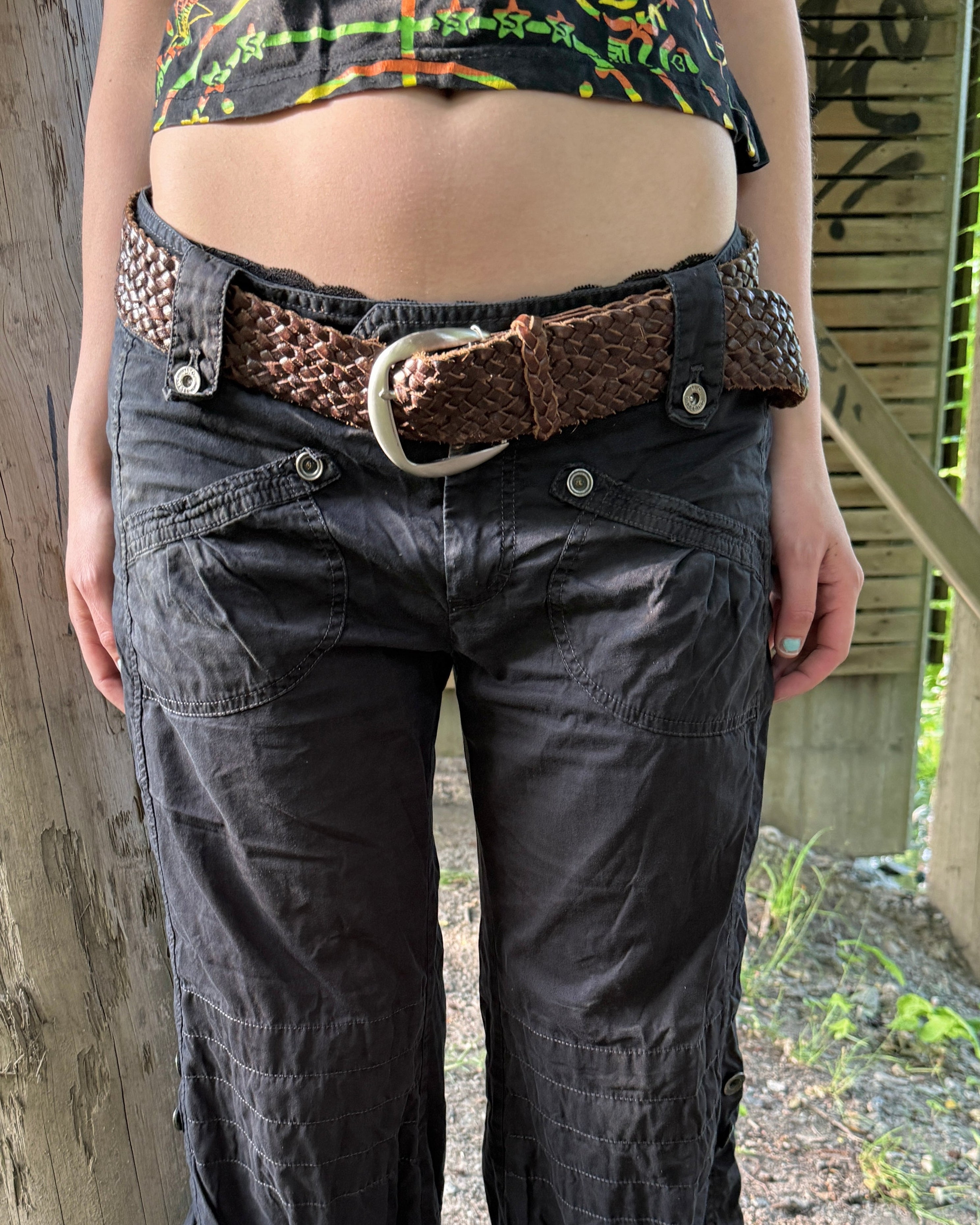ESPRIT braided leather boho belt